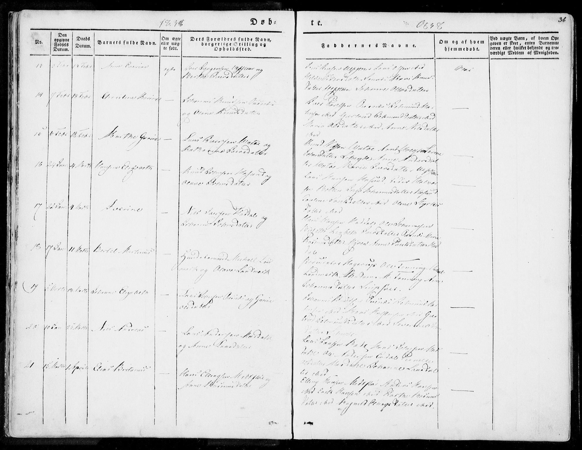 Ministerialprotokoller, klokkerbøker og fødselsregistre - Møre og Romsdal, AV/SAT-A-1454/509/L0104: Parish register (official) no. 509A02, 1833-1847, p. 36