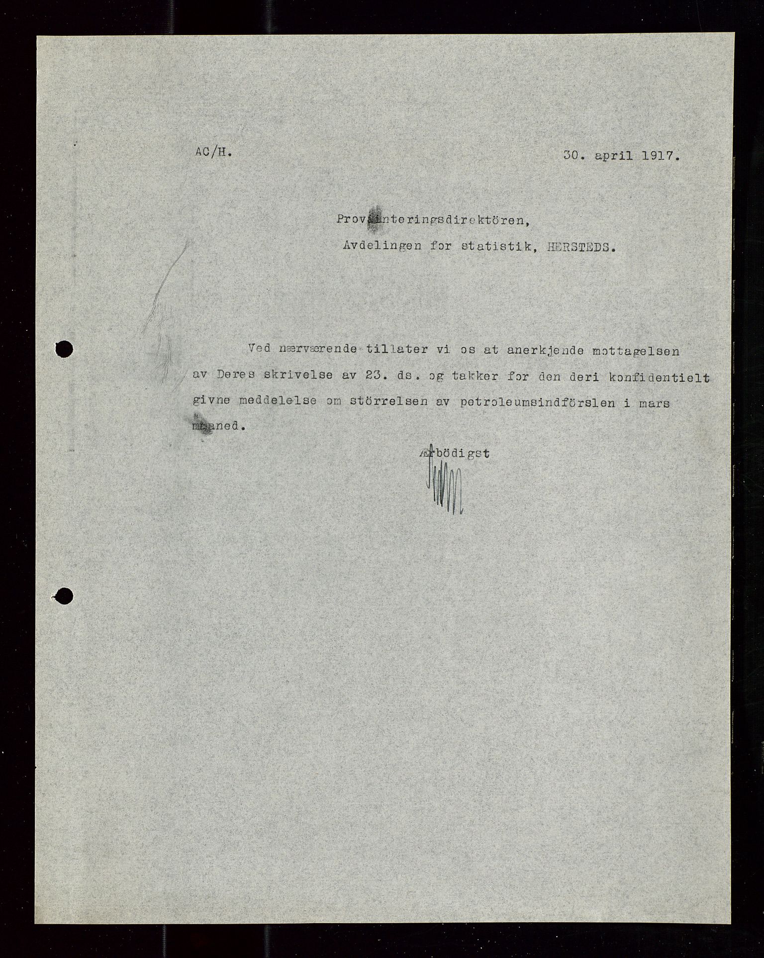 Pa 1521 - A/S Norske Shell, AV/SAST-A-101915/E/Ea/Eaa/L0020: Sjefskorrespondanse, 1917, p. 141