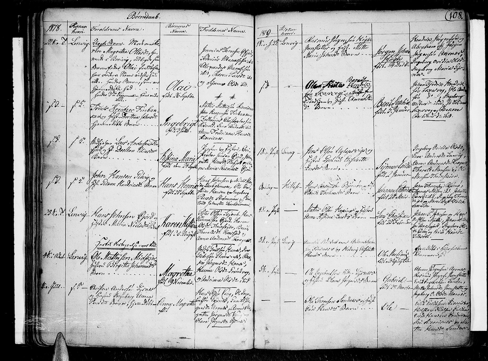 Lenvik sokneprestembete, SATØ/S-1310/H/Ha/Haa/L0002kirke: Parish register (official) no. 2, 1784-1820, p. 108