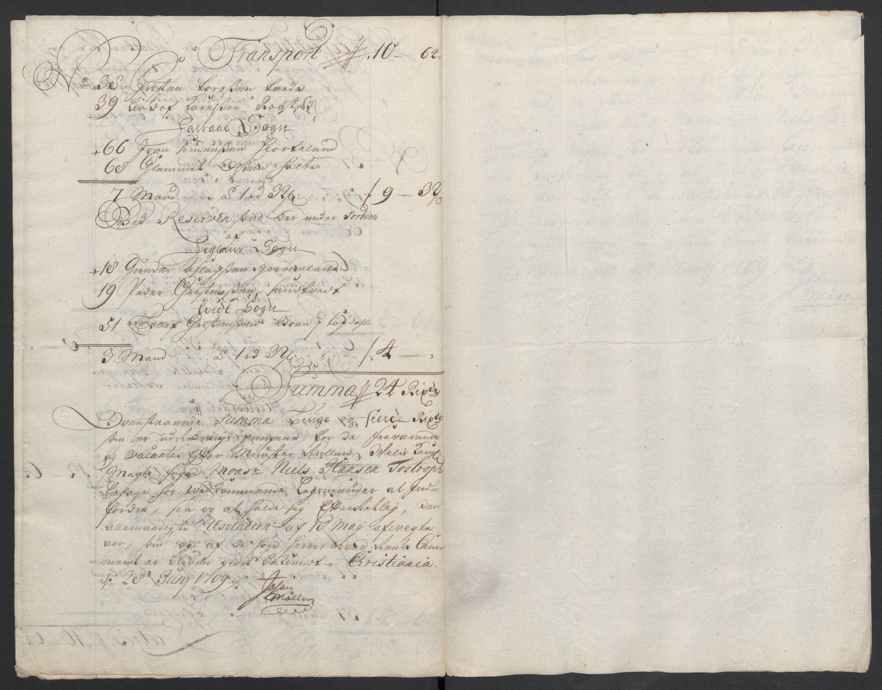 Rentekammeret inntil 1814, Reviderte regnskaper, Fogderegnskap, RA/EA-4092/R43/L2552: Fogderegnskap Lista og Mandal, 1705-1709, p. 253