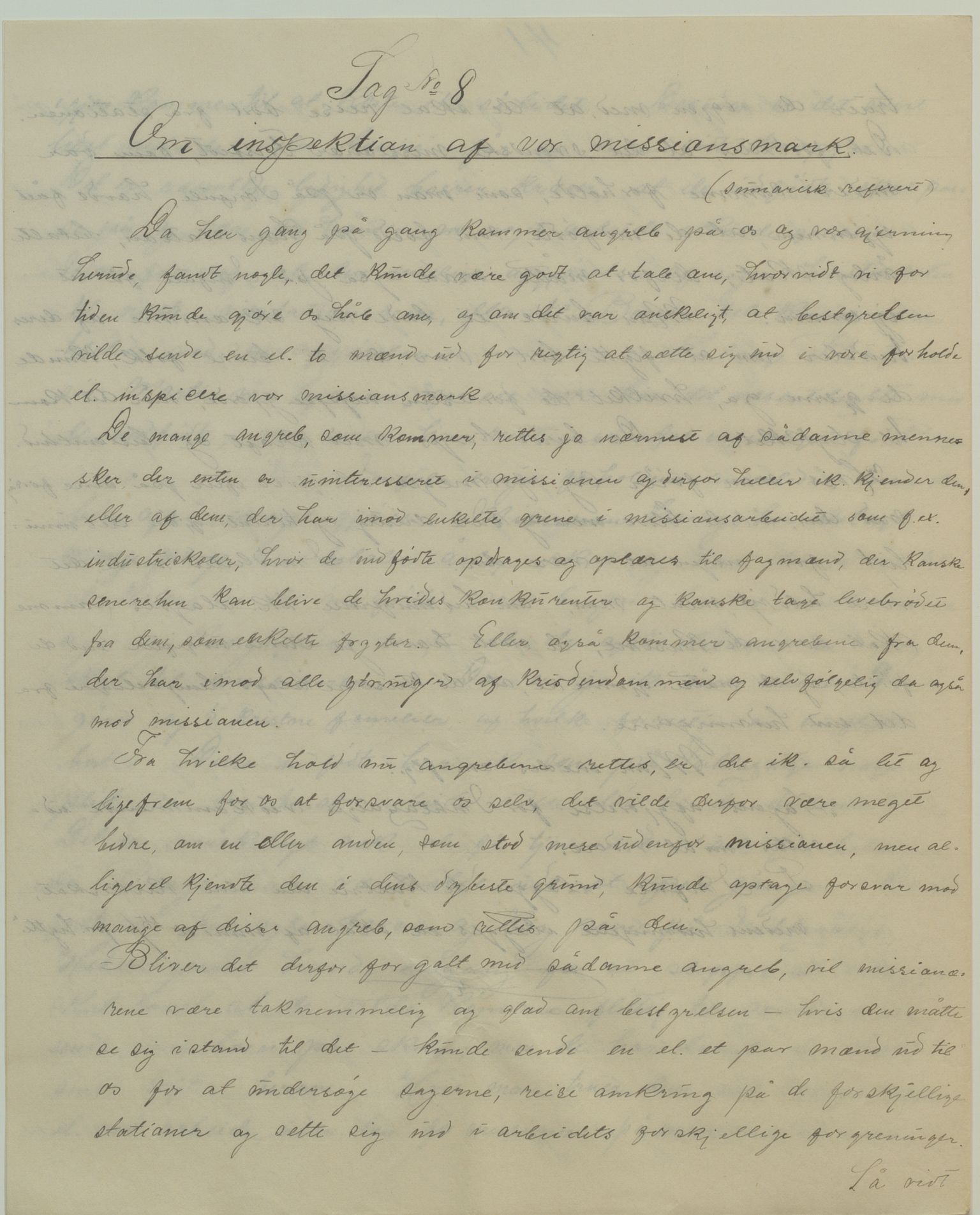 Det Norske Misjonsselskap - hovedadministrasjonen, VID/MA-A-1045/D/Da/Daa/L0040/0007: Konferansereferat og årsberetninger / Konferansereferat fra Sør-Afrika., 1894