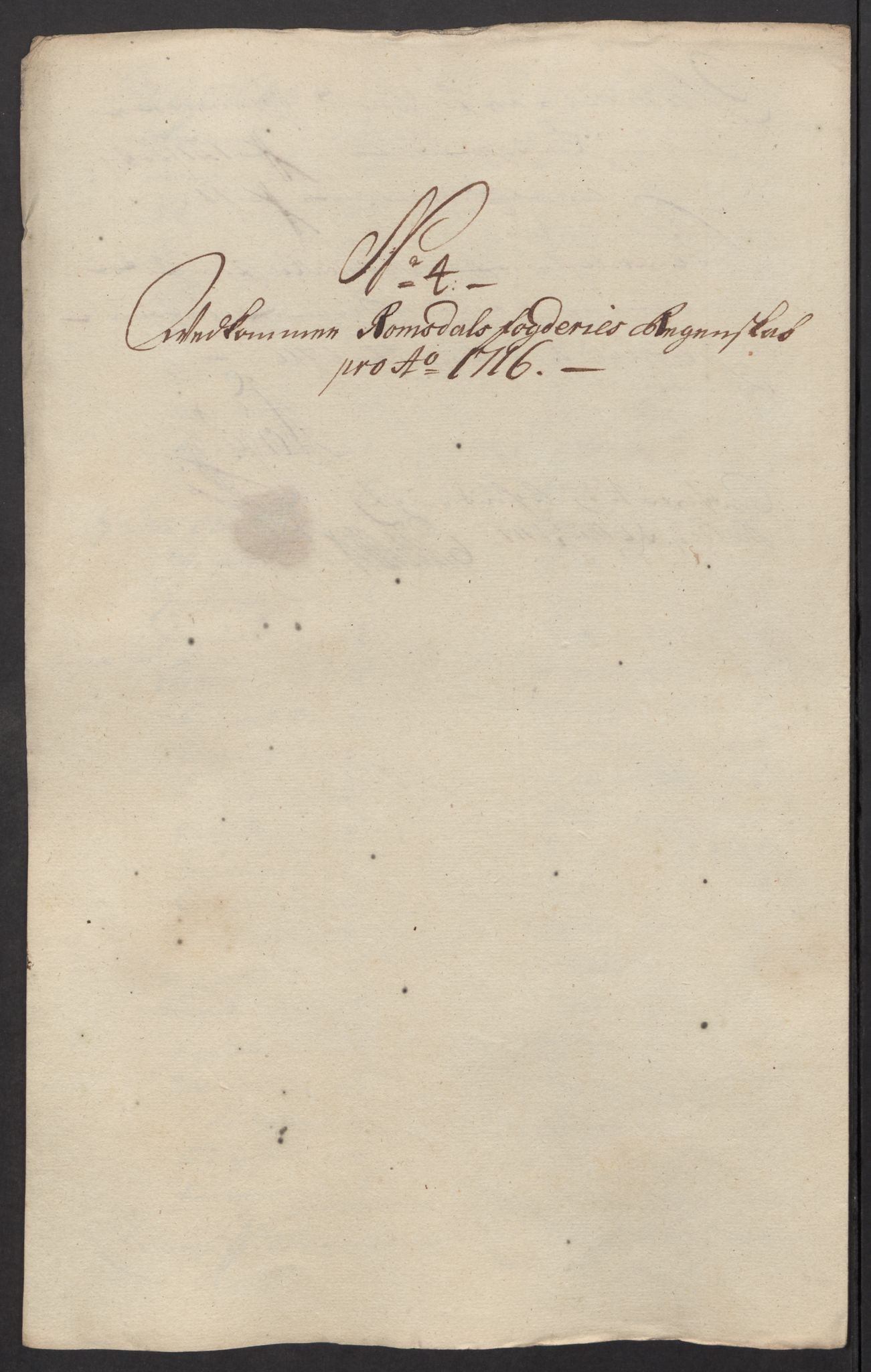 Rentekammeret inntil 1814, Reviderte regnskaper, Fogderegnskap, AV/RA-EA-4092/R55/L3663: Fogderegnskap Romsdal, 1715-1716, p. 343