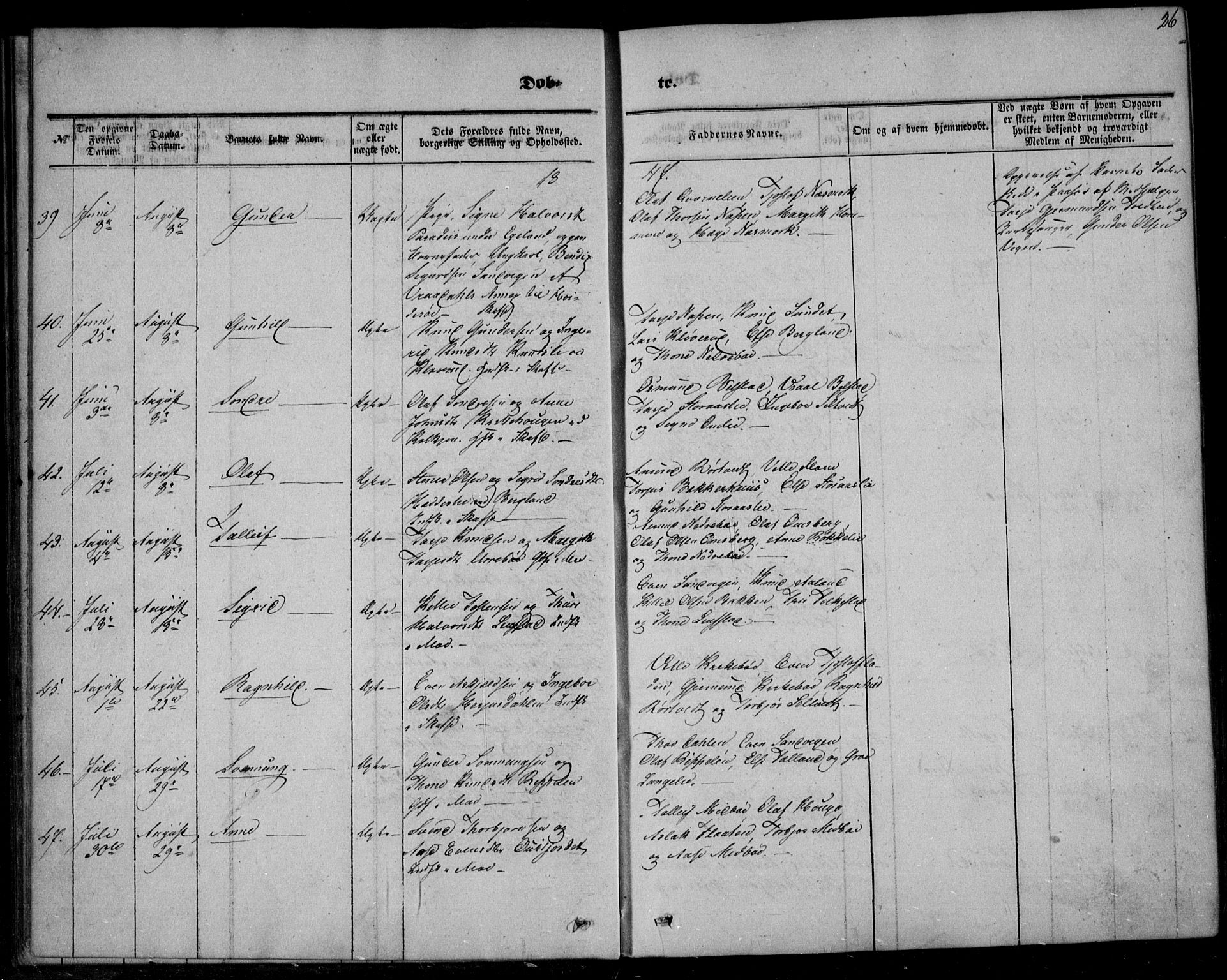 Mo kirkebøker, AV/SAKO-A-286/F/Fa/L0005: Parish register (official) no. I 5, 1844-1864, p. 26