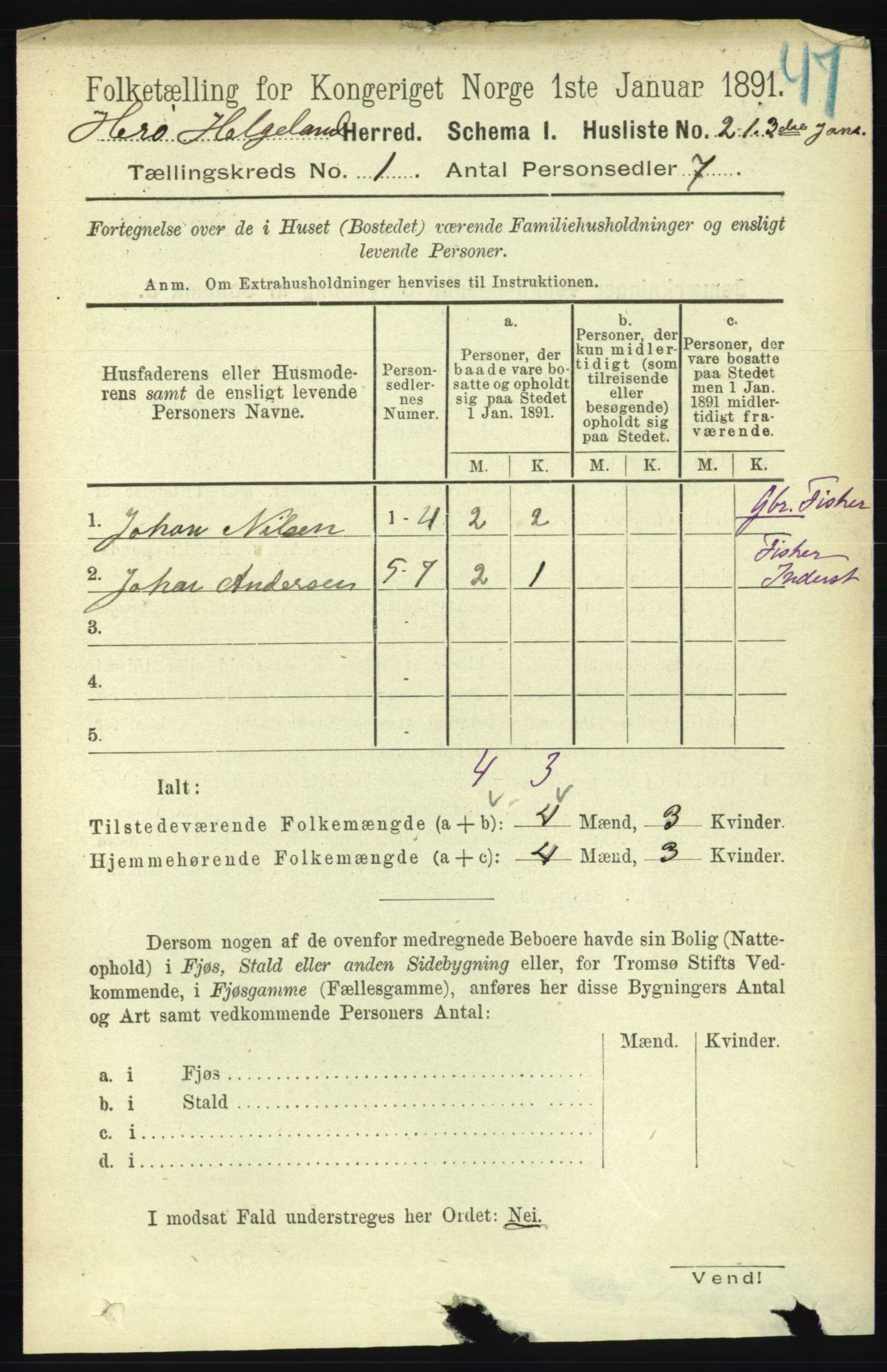 RA, 1891 census for 1818 Herøy, 1891, p. 51