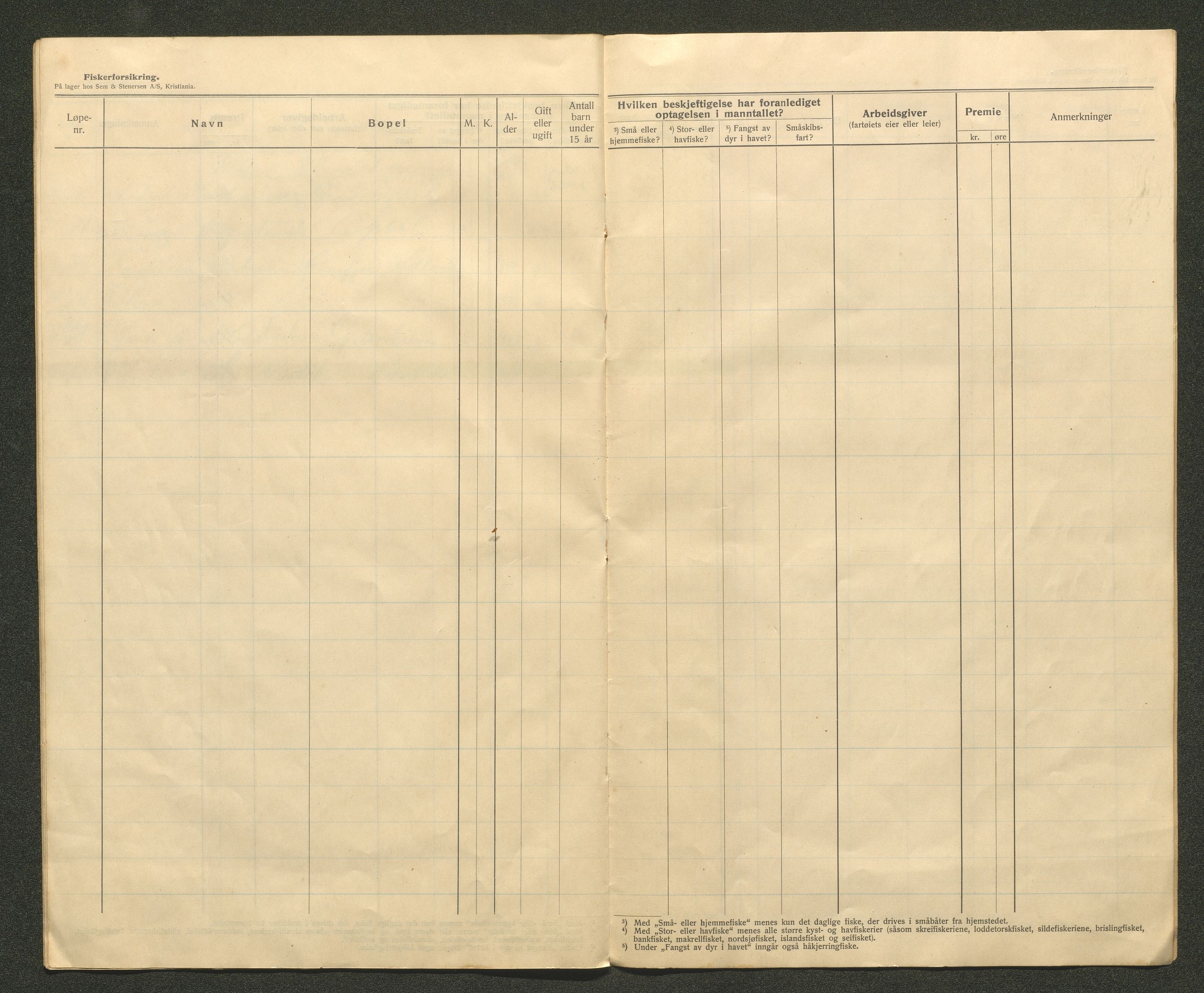 Fusa kommune. Fiskarmanntalsnemnda, IKAH/1241-352/F/Fa/L0003: Mandtalslister, 1923