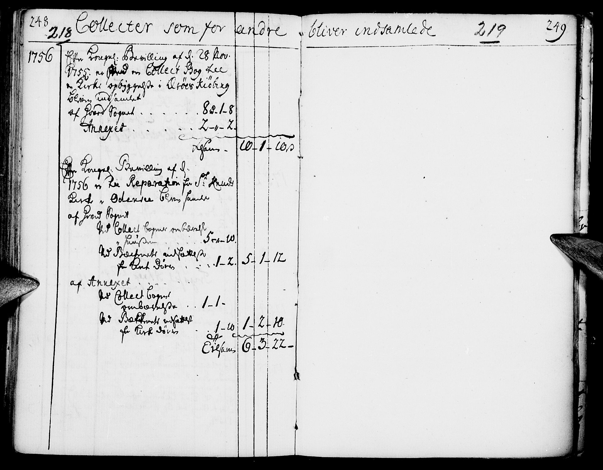Elverum prestekontor, SAH/PREST-044/H/Ha/Haa/L0002: Parish register (official) no. 2, 1751-1756, p. 218-219