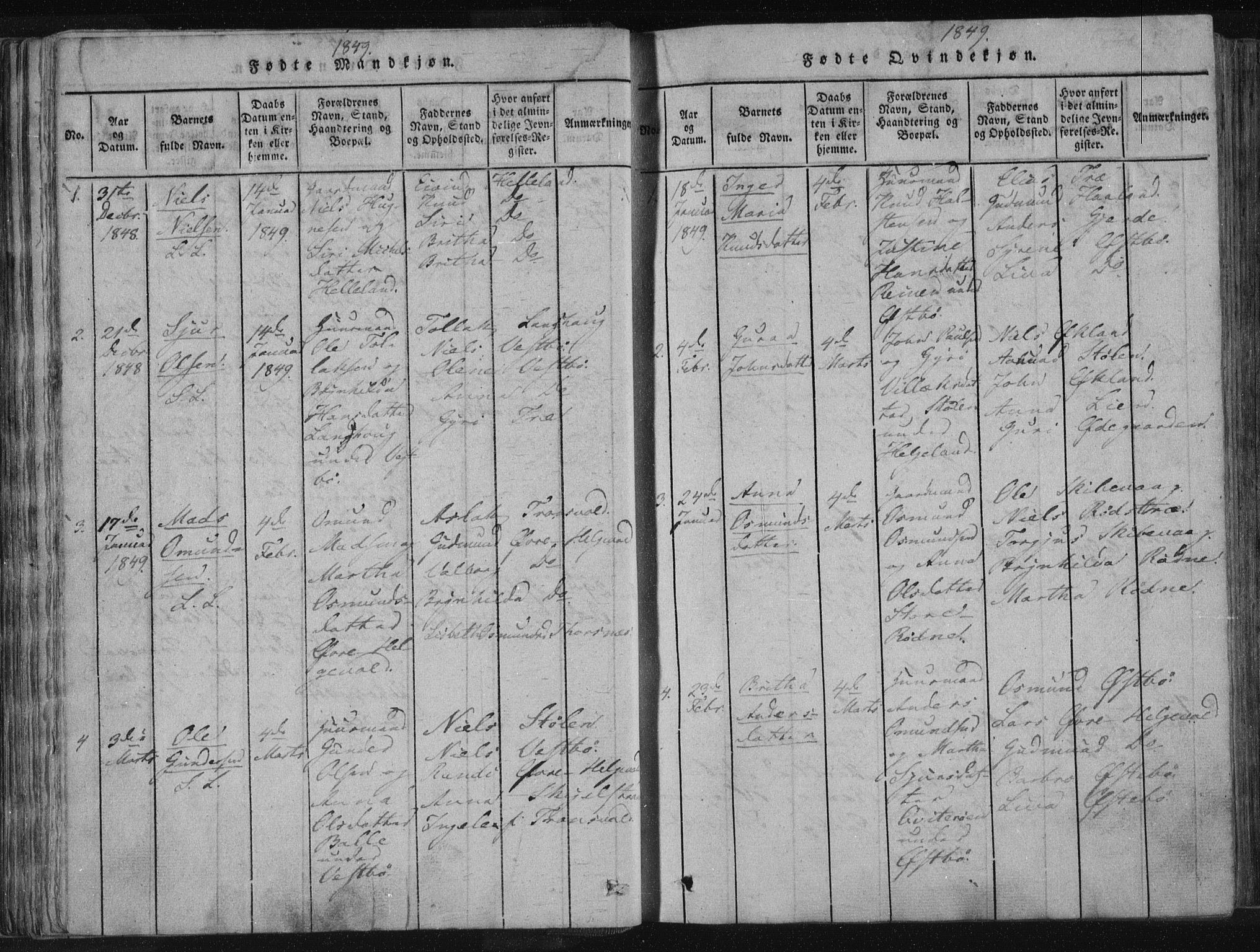 Vikedal sokneprestkontor, SAST/A-101840/01/IV: Parish register (official) no. A 4, 1816-1850, p. 70