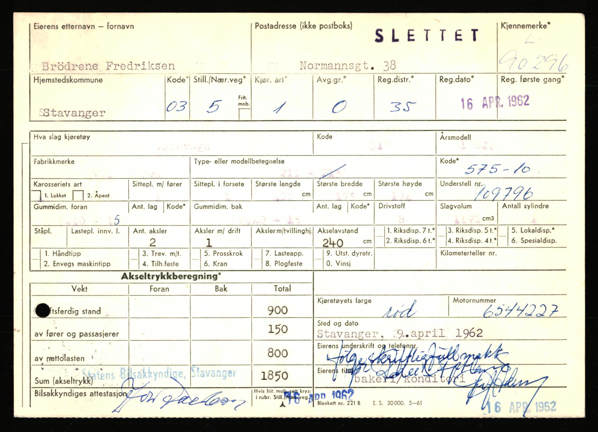 Stavanger trafikkstasjon, AV/SAST-A-101942/0/F/L0075: L-88800 - L-92499, 1930-1971, p. 1261