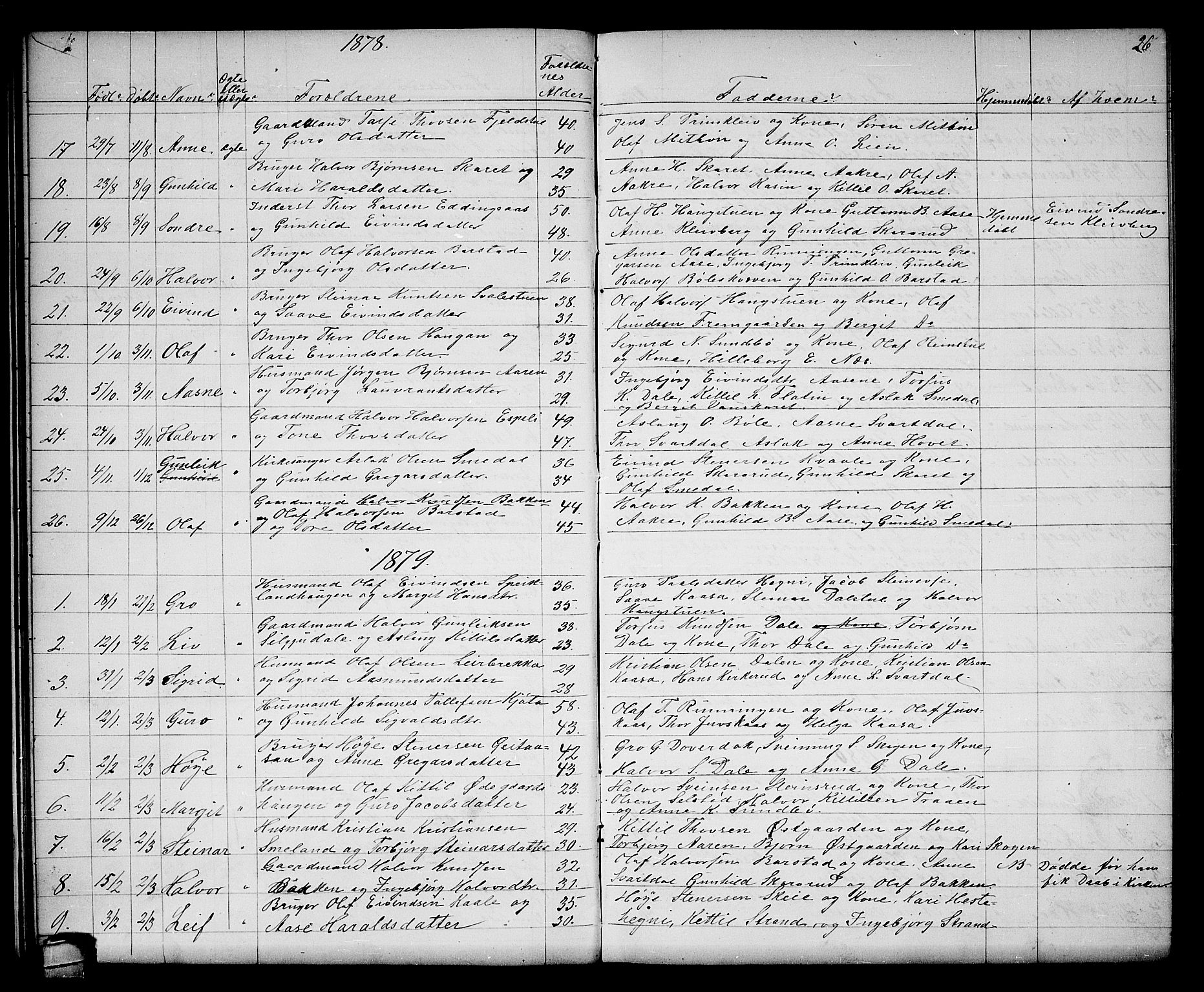 Seljord kirkebøker, SAKO/A-20/G/Gb/L0003: Parish register (copy) no. II 3, 1863-1884, p. 26