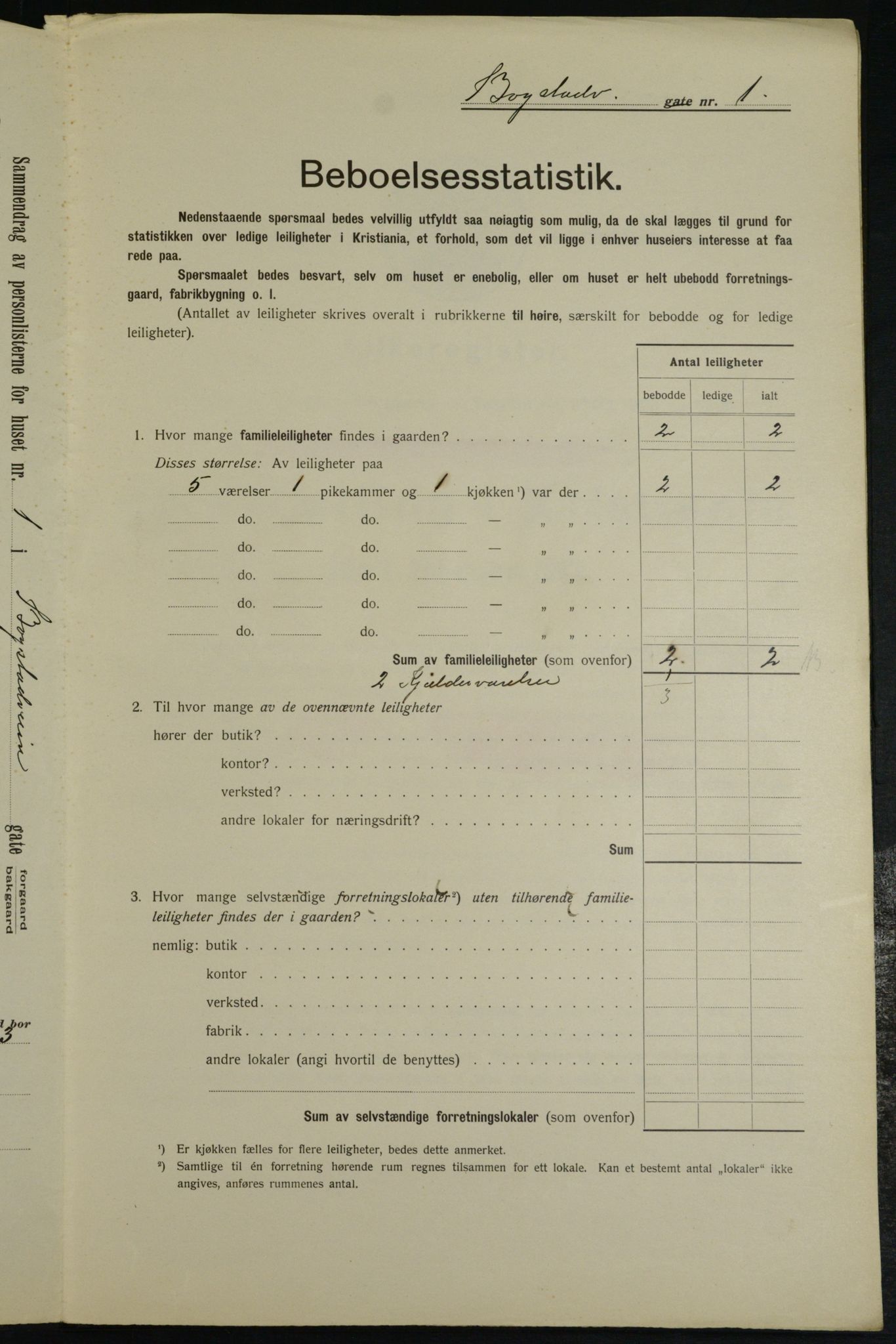 OBA, Municipal Census 1913 for Kristiania, 1913, p. 6650