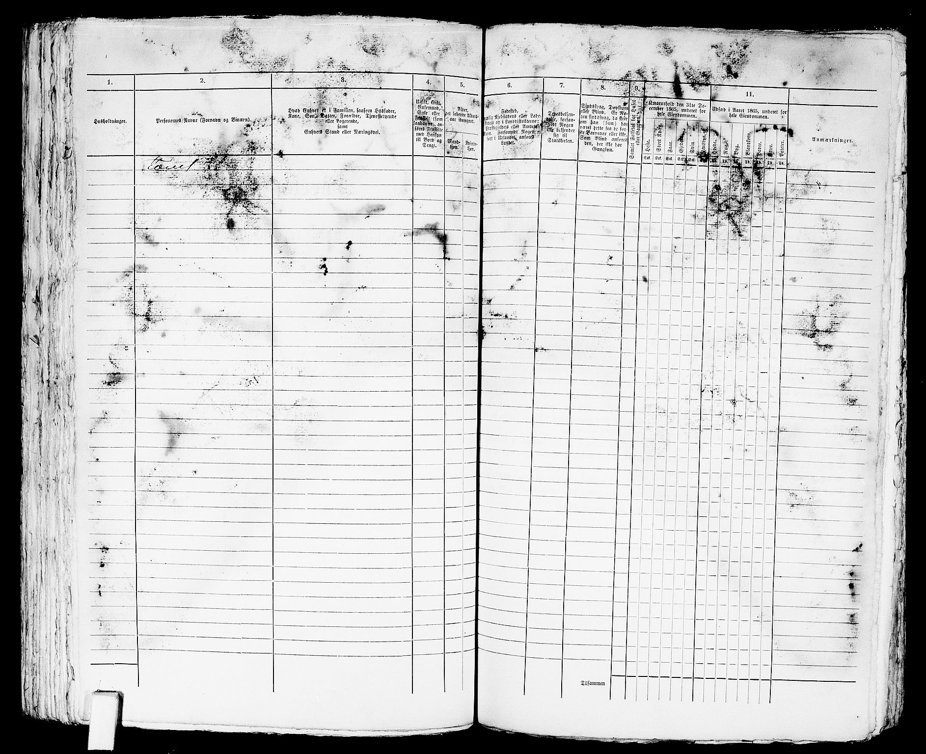 RA, 1865 census for Sandeherred/Sandefjord, 1865, p. 206