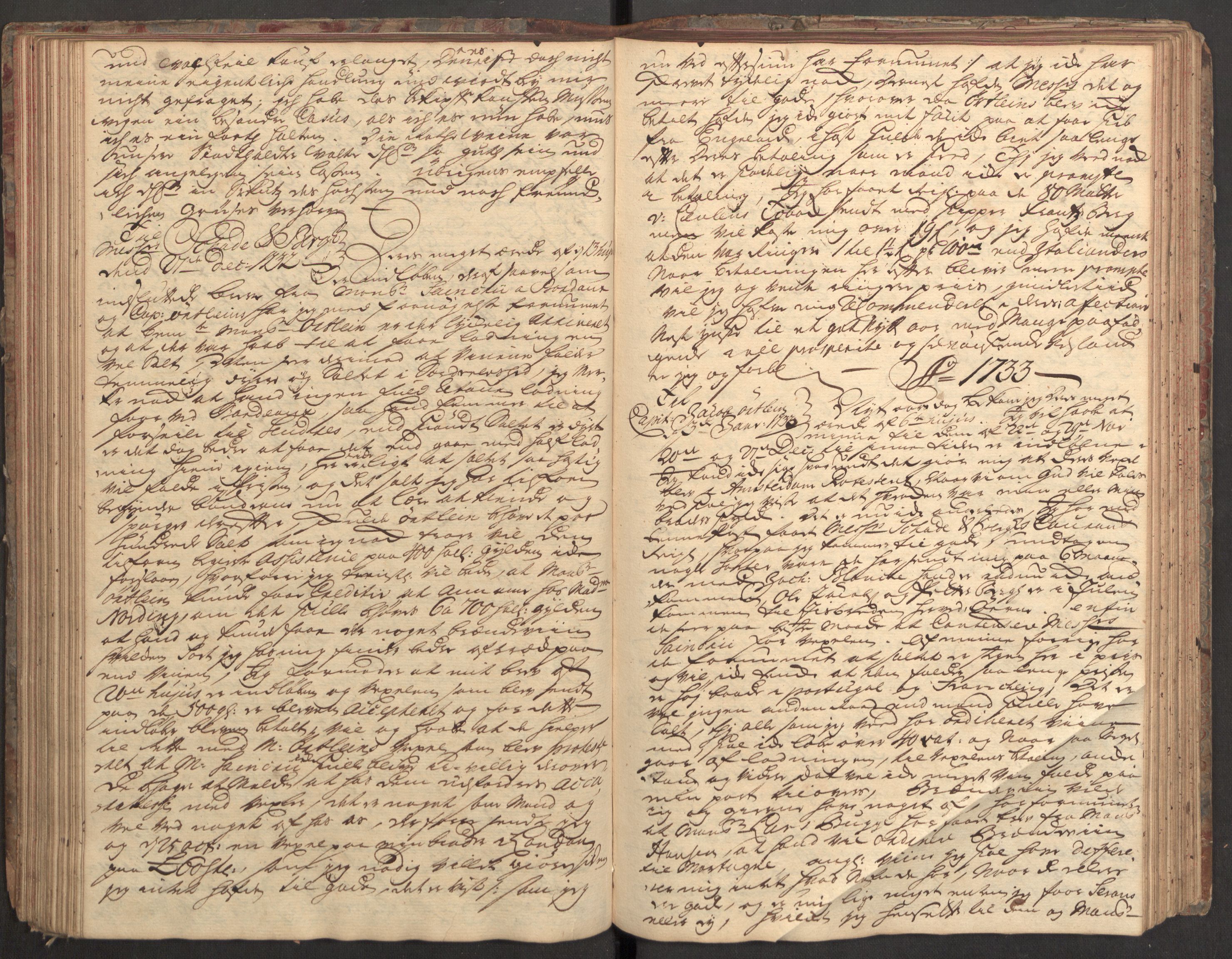 Rentekammeret inntil 1814, Realistisk ordnet avdeling, RA/EA-4070/Kh/L0004: [R2]: Kjøpmann Johan Pohlmands kopibok, 1730-1734, p. 86