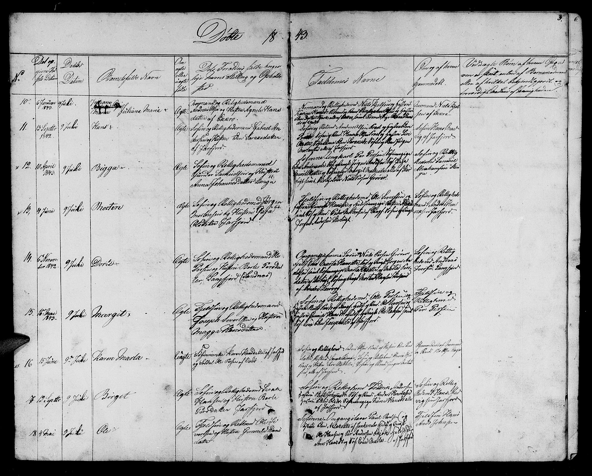 Vadsø sokneprestkontor, SATØ/S-1325/H/Hb/L0001klokker: Parish register (copy) no. 1, 1843-1853, p. 3