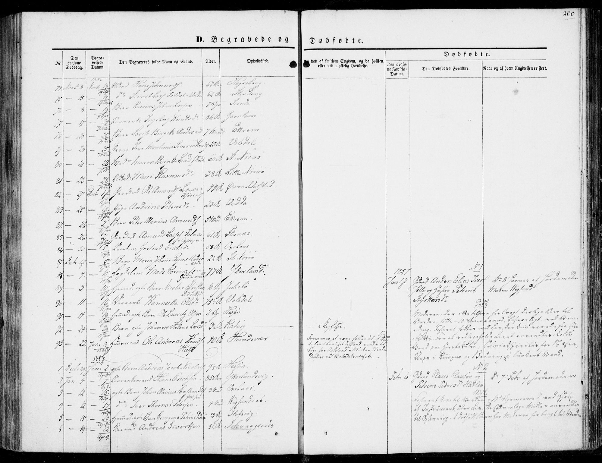 Ministerialprotokoller, klokkerbøker og fødselsregistre - Møre og Romsdal, AV/SAT-A-1454/528/L0397: Parish register (official) no. 528A08, 1848-1858, p. 260