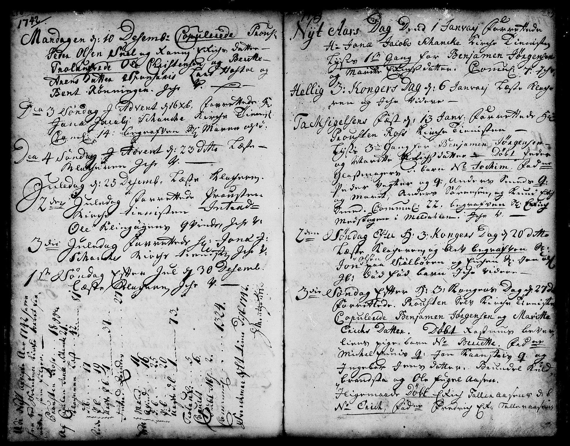Ministerialprotokoller, klokkerbøker og fødselsregistre - Sør-Trøndelag, SAT/A-1456/671/L0839: Parish register (official) no. 671A01, 1730-1755, p. 256-257
