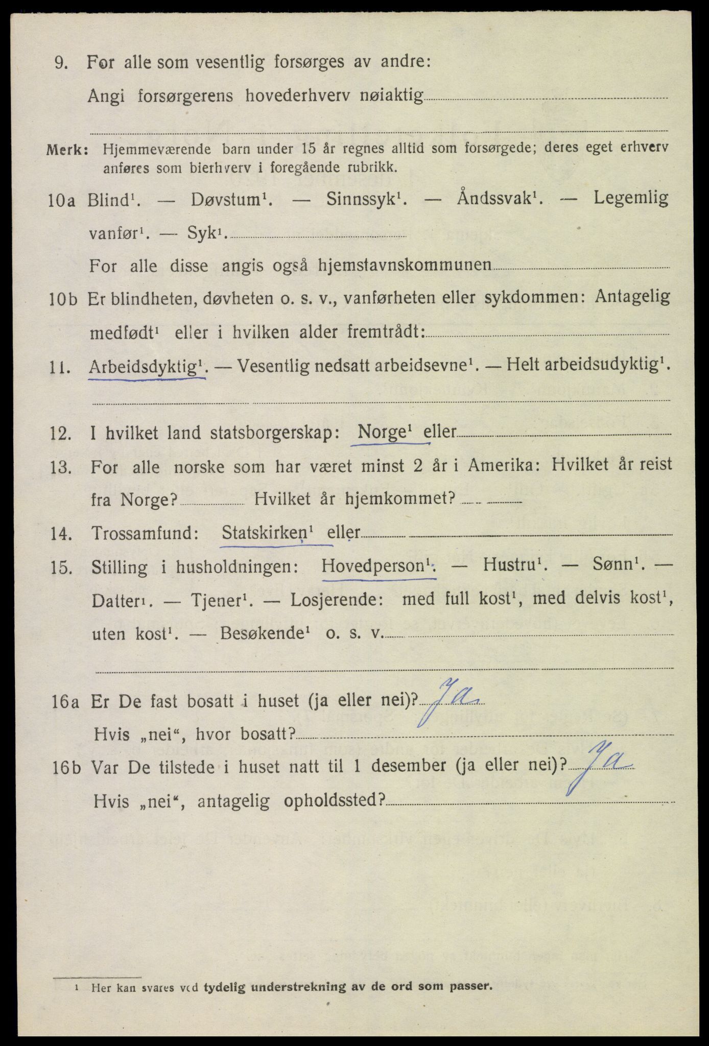 SAH, 1920 census for Sør-Odal, 1920, p. 9268