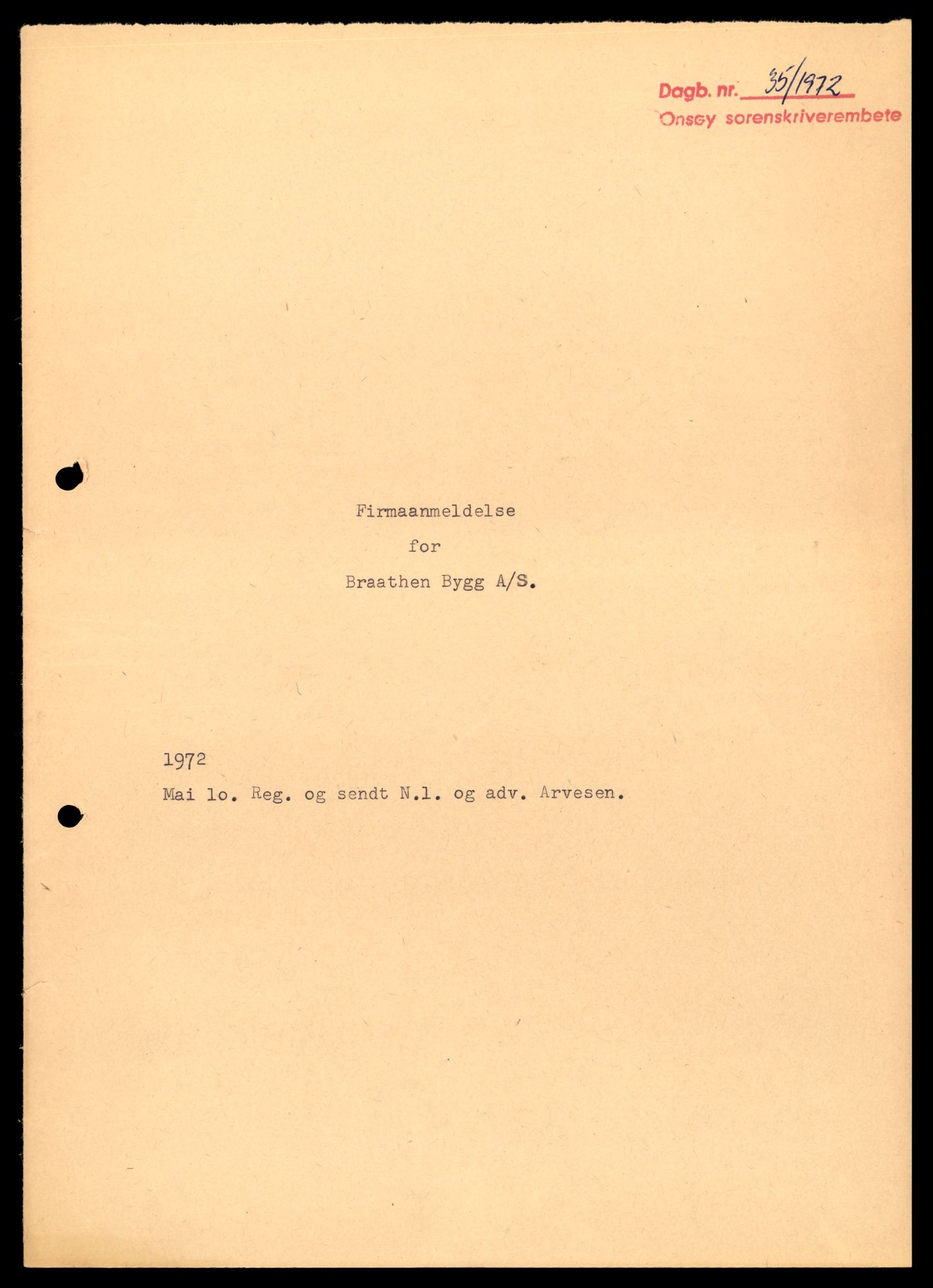 Fredrikstad tingrett, SAT/A-10473/K/Kb/Kbb/L0007: Enkeltmannsforetak, aksjeselskap og andelslag, Bra-Bry, 1944-1990, p. 1