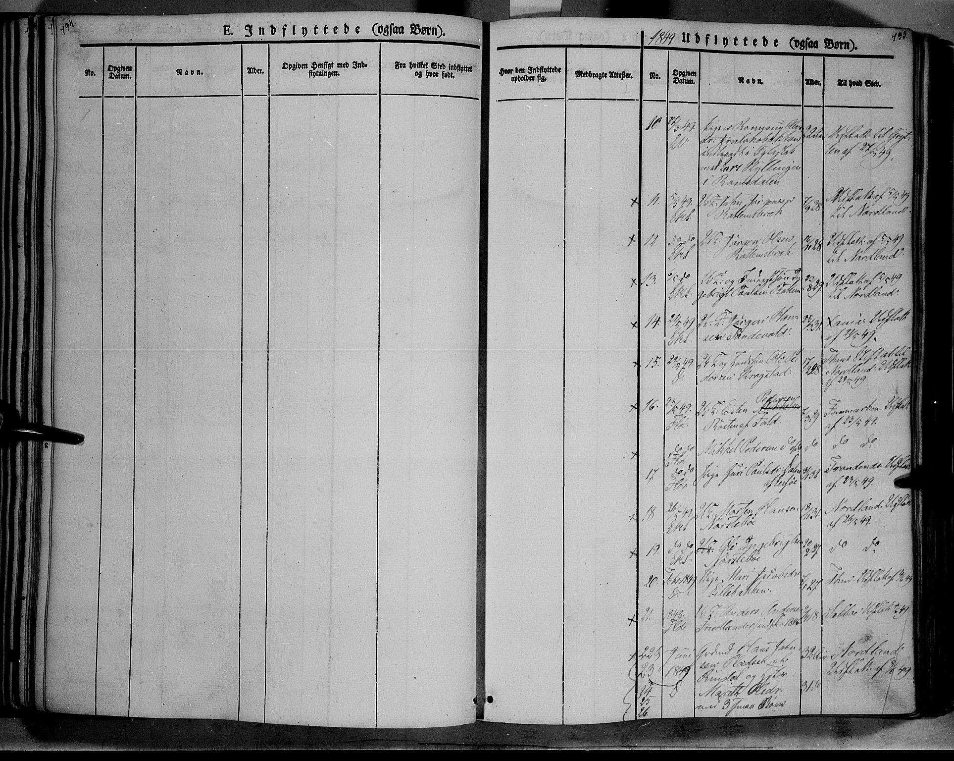 Lesja prestekontor, SAH/PREST-068/H/Ha/Haa/L0006: Parish register (official) no. 6B, 1843-1854, p. 794-795