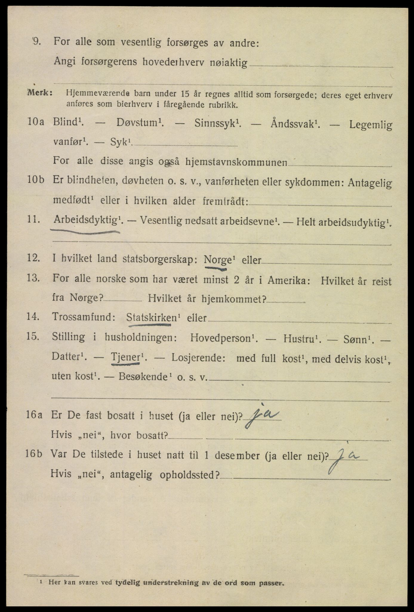 SAK, 1920 census for Kristiansand, 1920, p. 14374