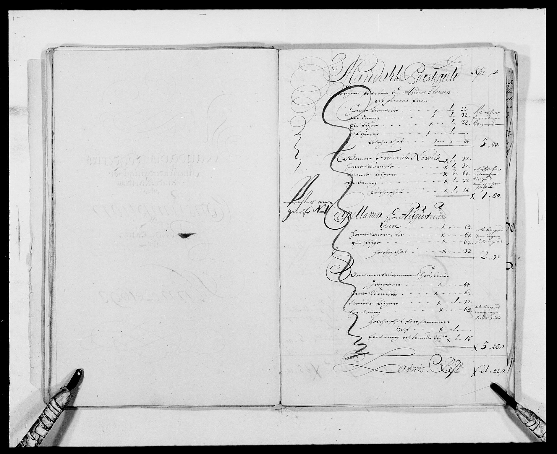 Rentekammeret inntil 1814, Reviderte regnskaper, Fogderegnskap, RA/EA-4092/R42/L2544: Mandal fogderi, 1692-1693, p. 217