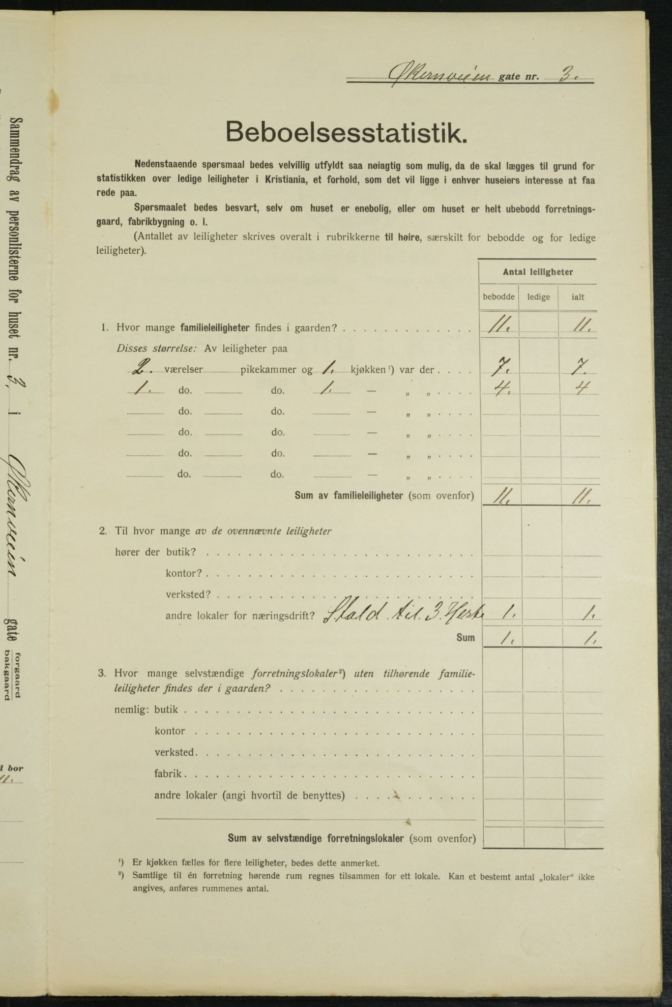 OBA, Municipal Census 1913 for Kristiania, 1913, p. 128608