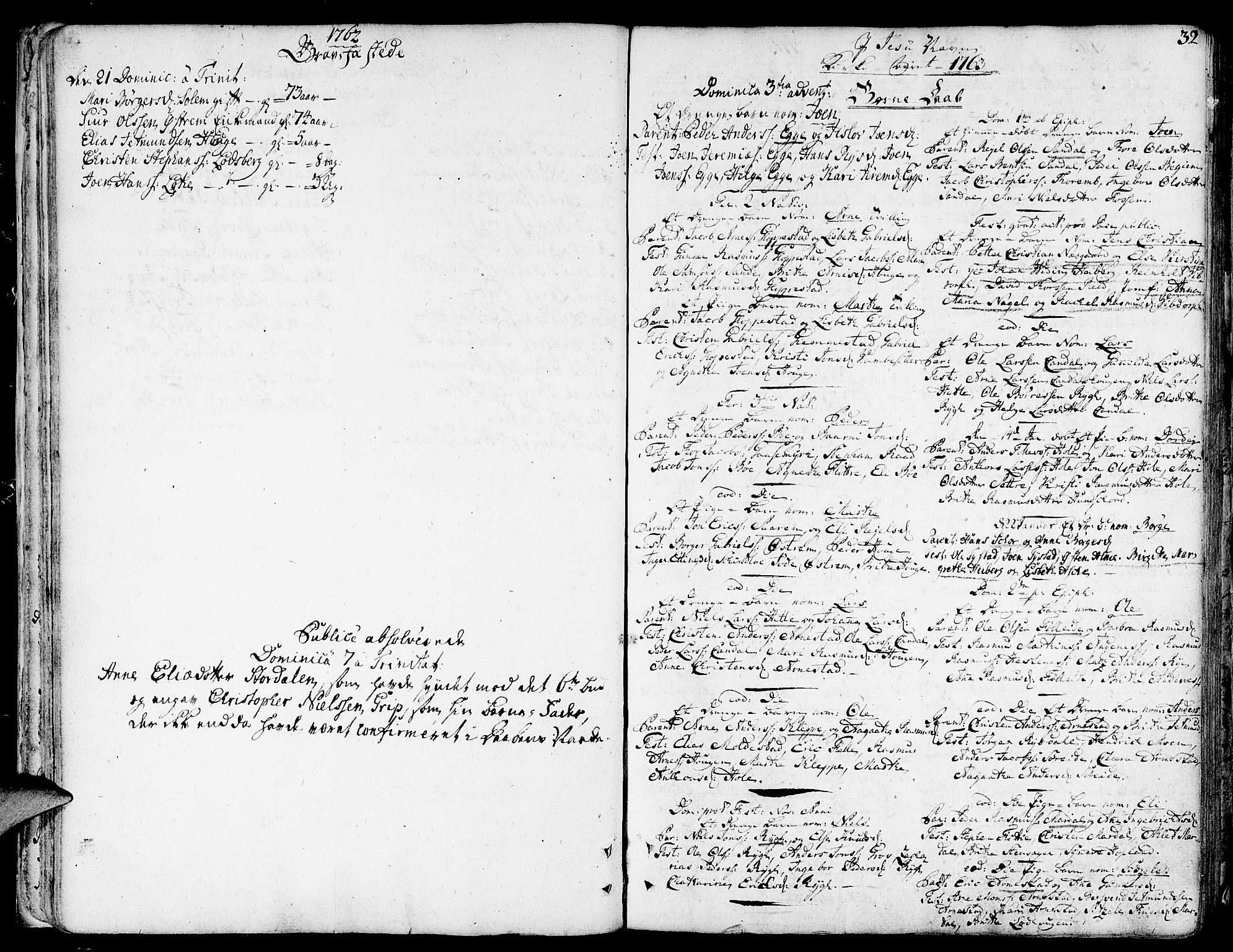 Gloppen sokneprestembete, AV/SAB-A-80101/H/Haa/Haaa/L0004: Parish register (official) no. A 4, 1758-1784, p. 32