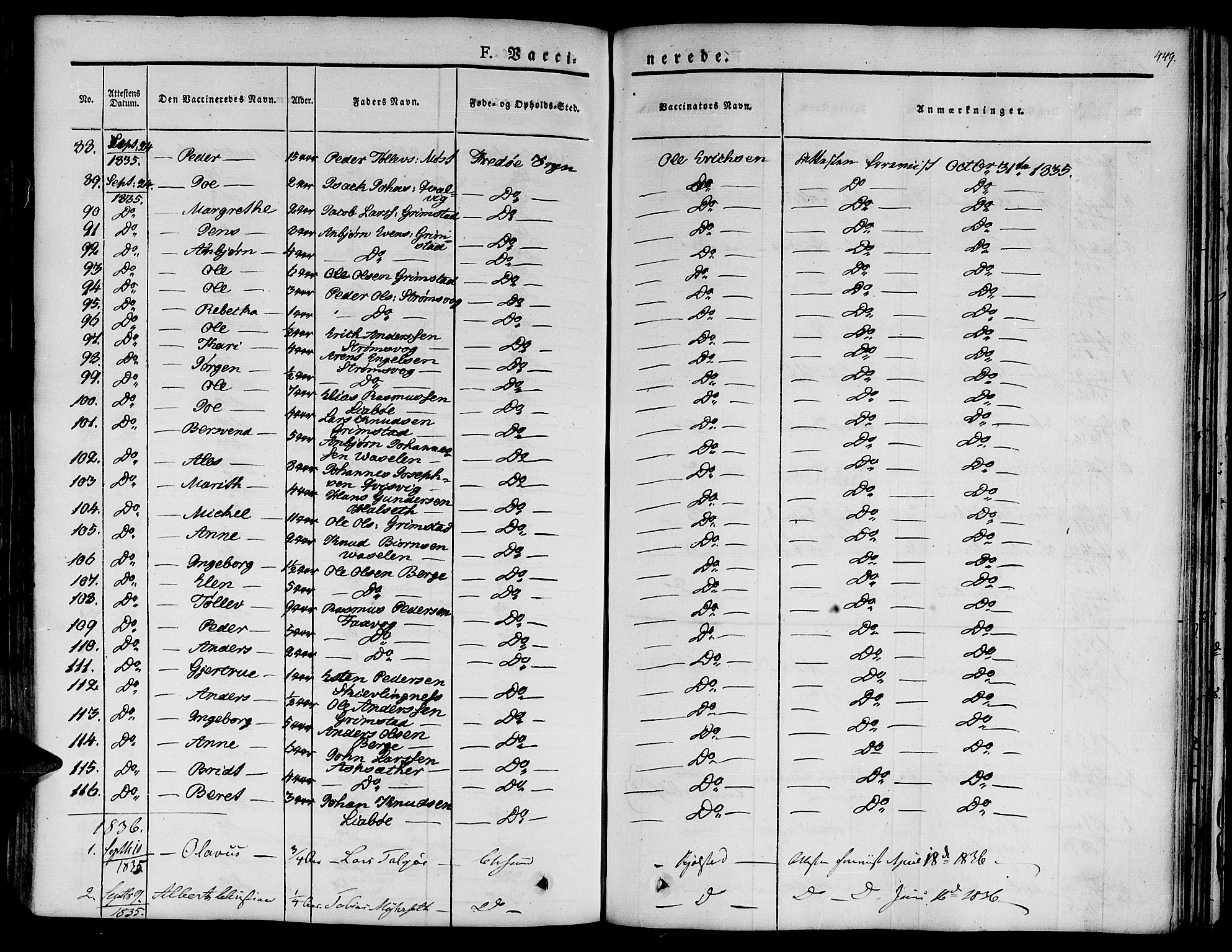 Ministerialprotokoller, klokkerbøker og fødselsregistre - Møre og Romsdal, AV/SAT-A-1454/572/L0843: Parish register (official) no. 572A06, 1832-1842, p. 449