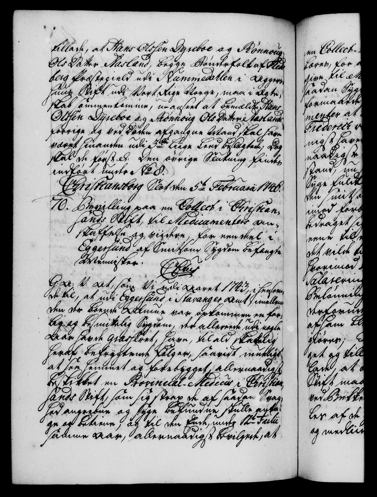 Danske Kanselli 1572-1799, AV/RA-EA-3023/F/Fc/Fca/Fcaa/L0034: Norske registre, 1745-1746, p. 408b