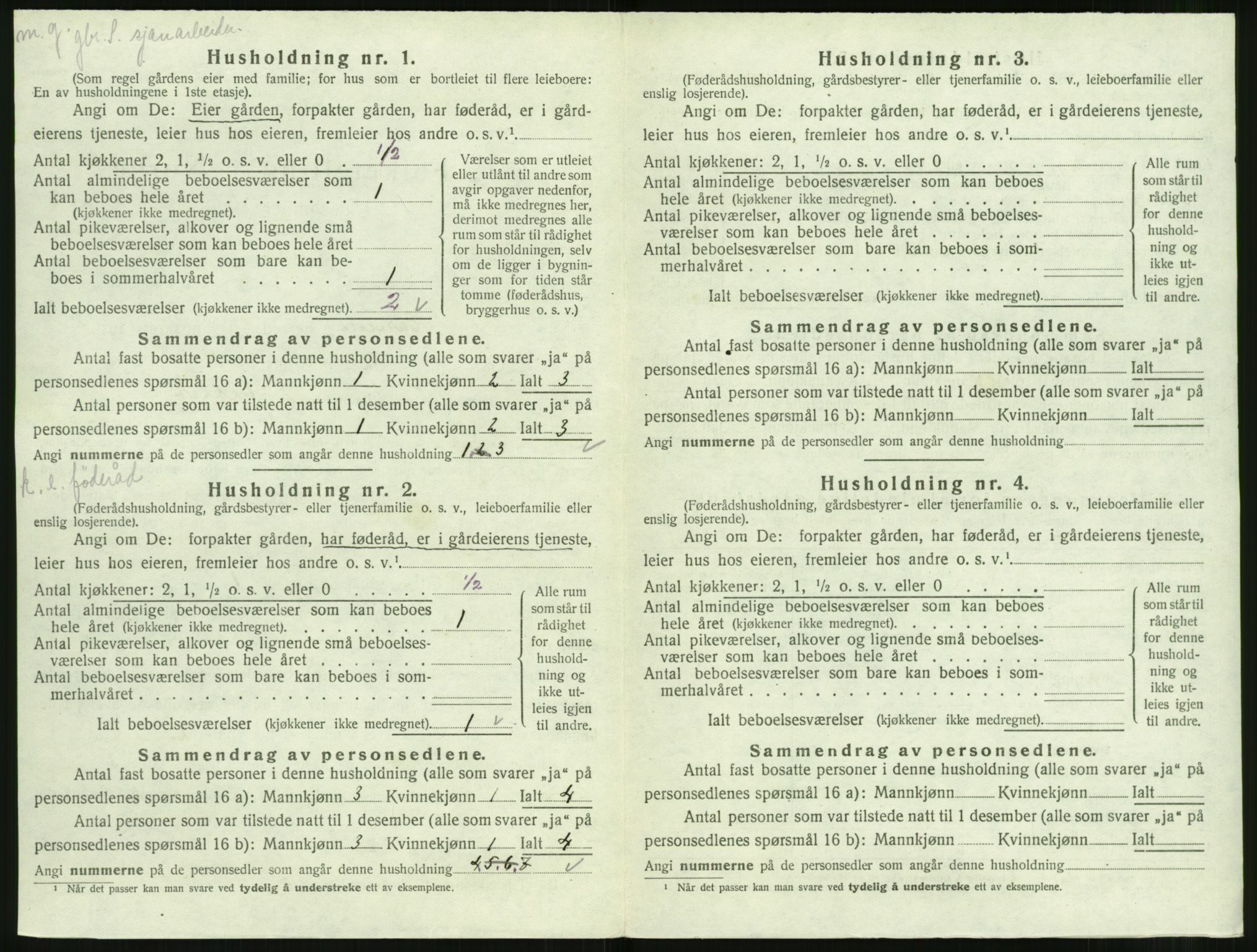 SAT, 1920 census for Hareid, 1920, p. 160