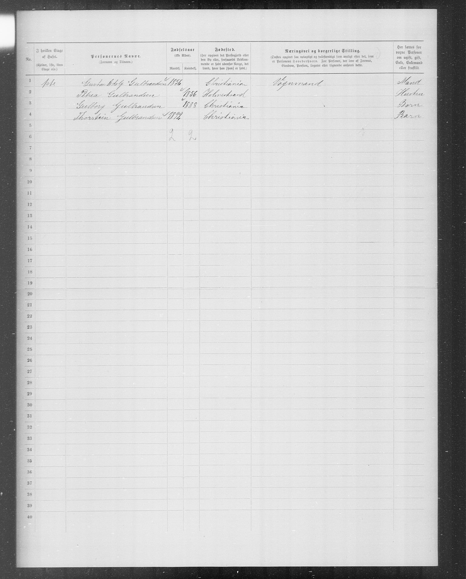 OBA, Municipal Census 1899 for Kristiania, 1899, p. 9034