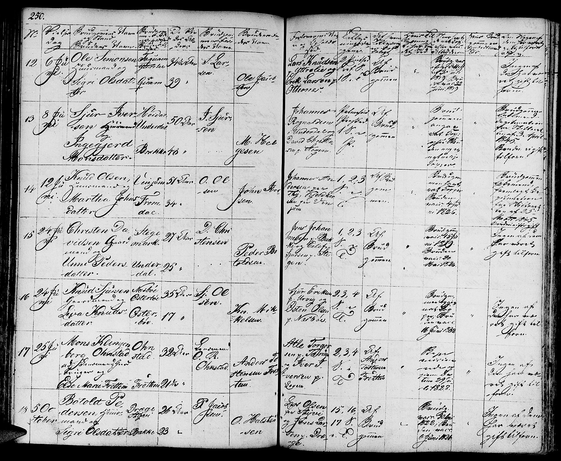 Aurland sokneprestembete, SAB/A-99937/H/Ha/Haa/L0006: Parish register (official) no. A 6, 1821-1859, p. 250