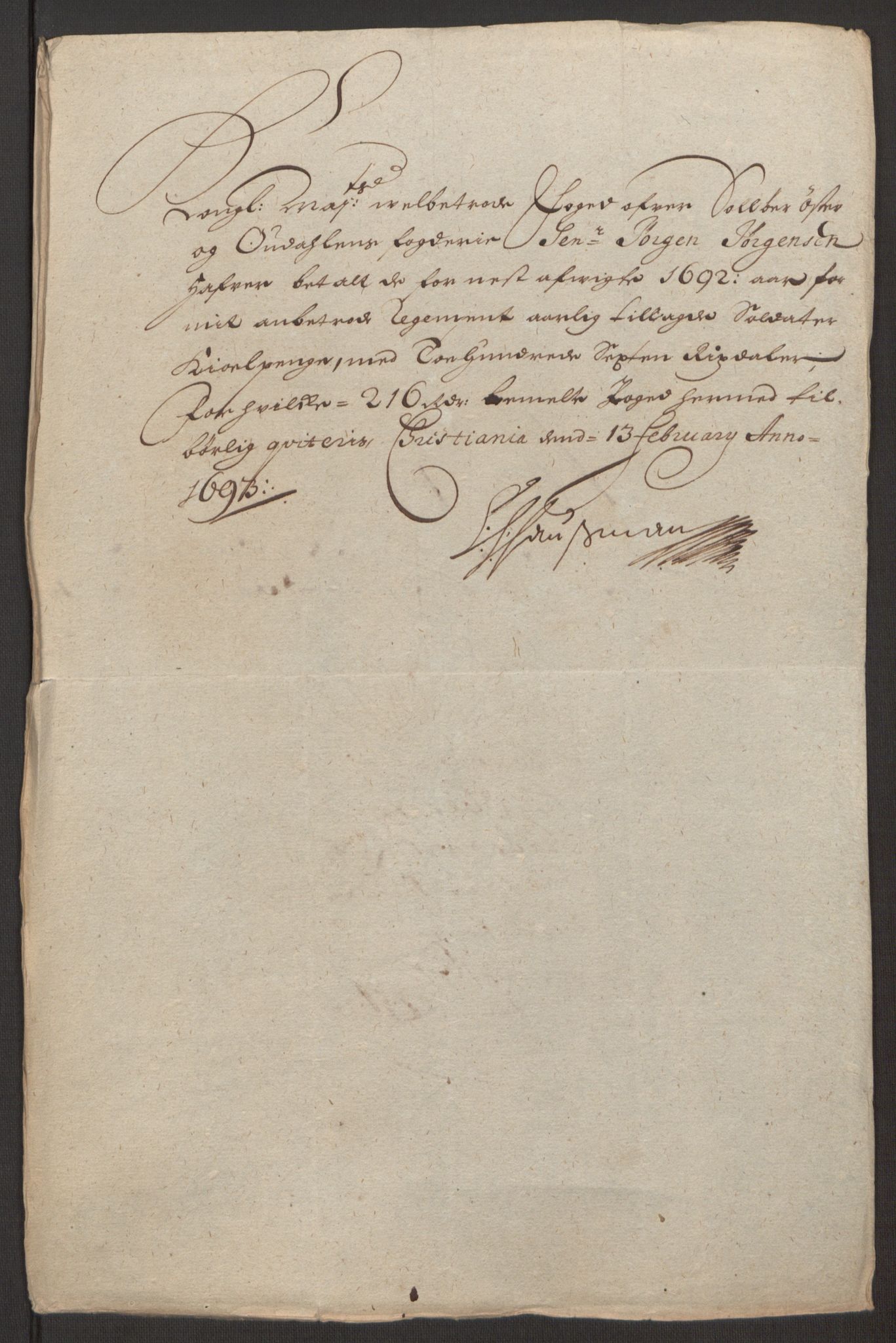 Rentekammeret inntil 1814, Reviderte regnskaper, Fogderegnskap, RA/EA-4092/R13/L0830: Fogderegnskap Solør, Odal og Østerdal, 1692, p. 436