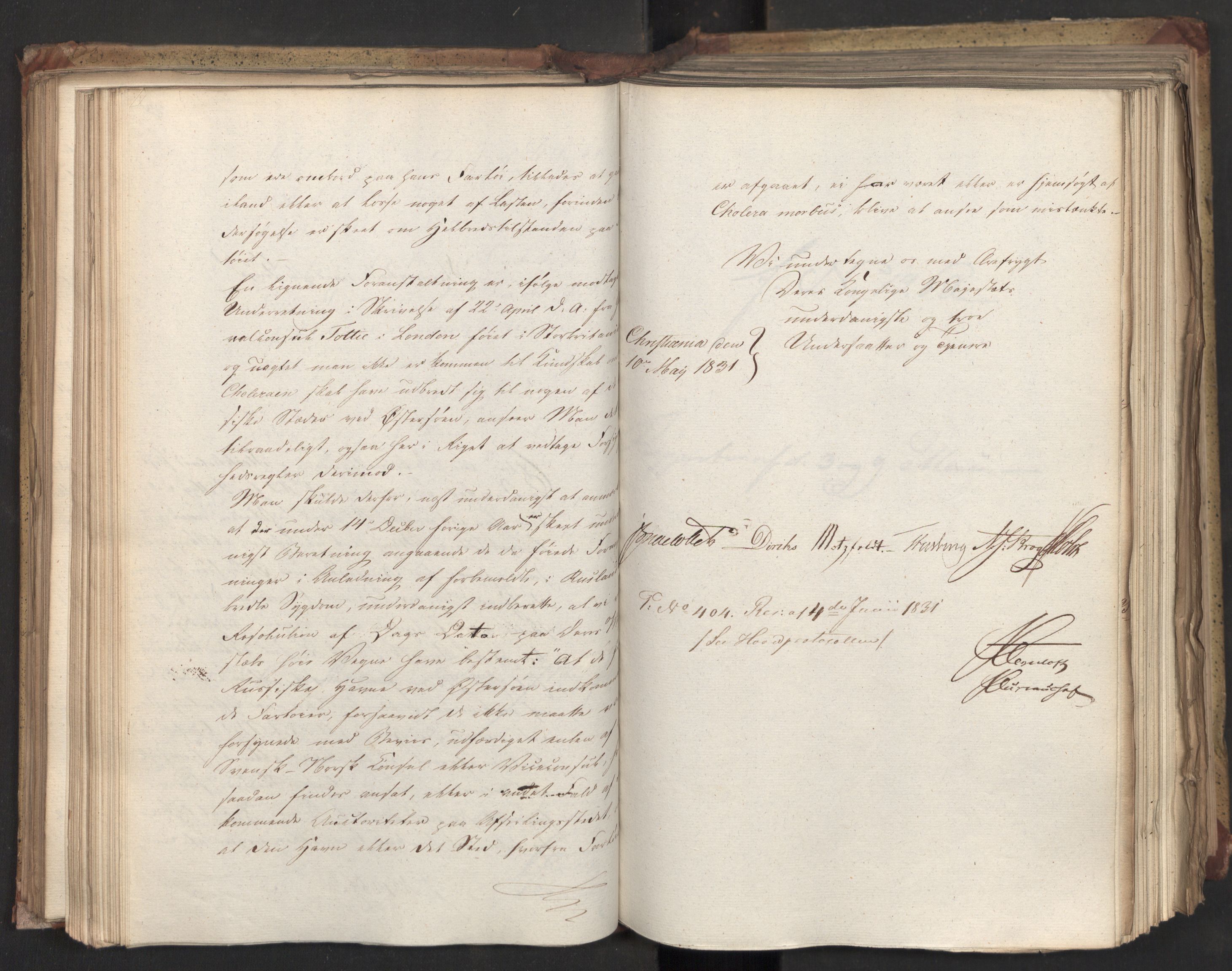 Statsrådsavdelingen i Stockholm, AV/RA-S-1003/D/Da/L0071: Regjeringsinnstillinger nr. 1222-1364, 1831, p. 203