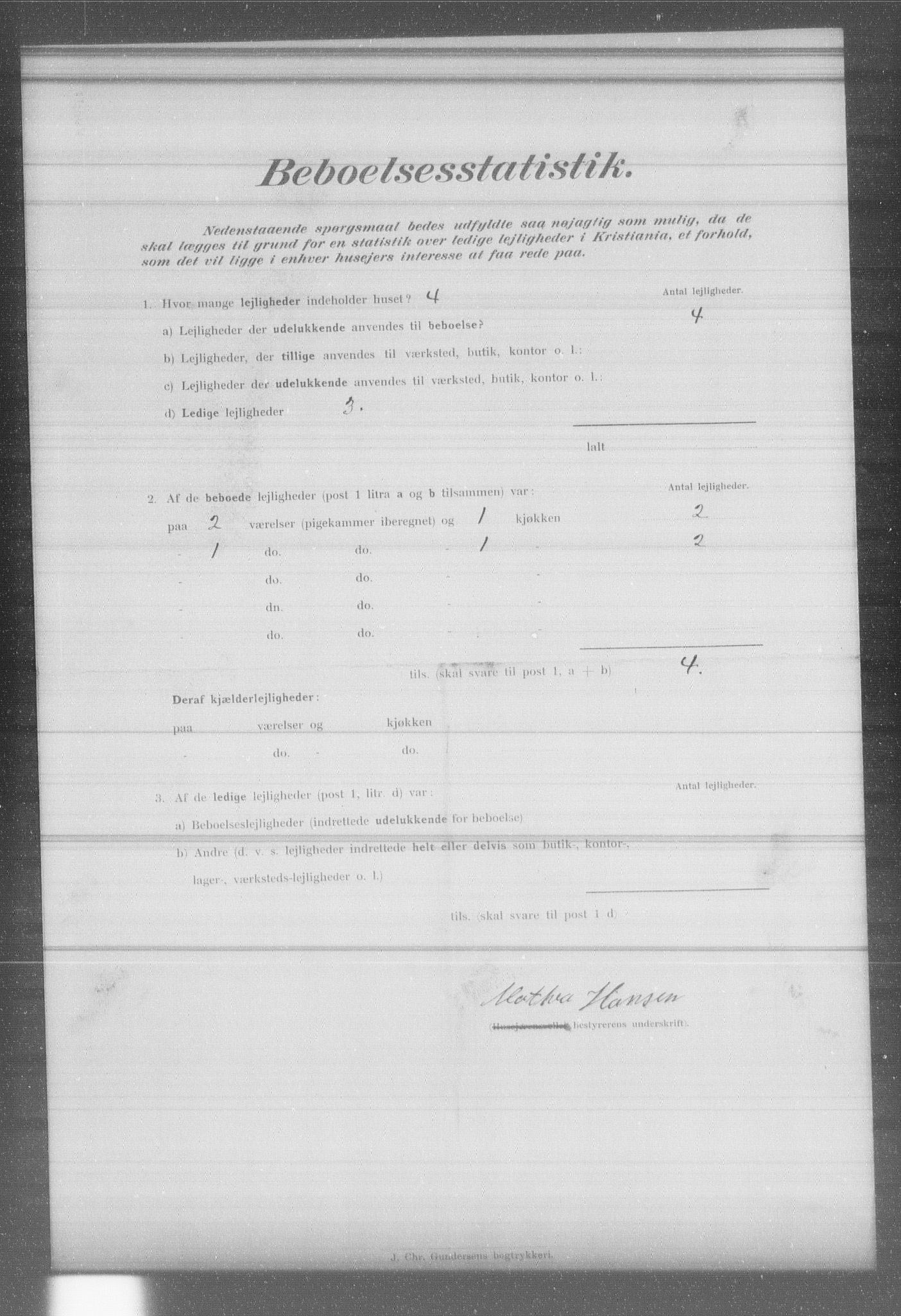 OBA, Municipal Census 1902 for Kristiania, 1902, p. 8335