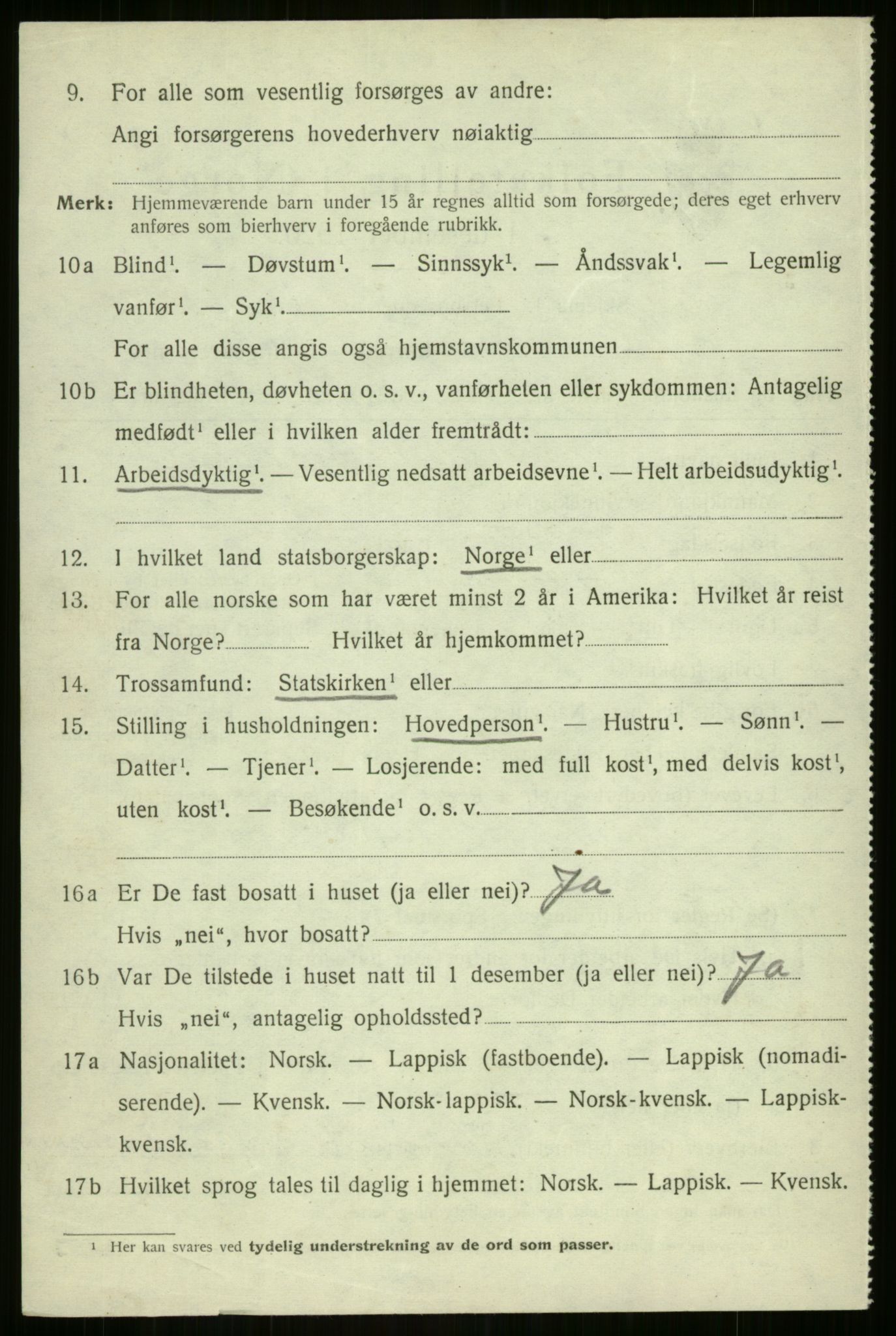 SATØ, 1920 census for Sørreisa, 1920, p. 4030