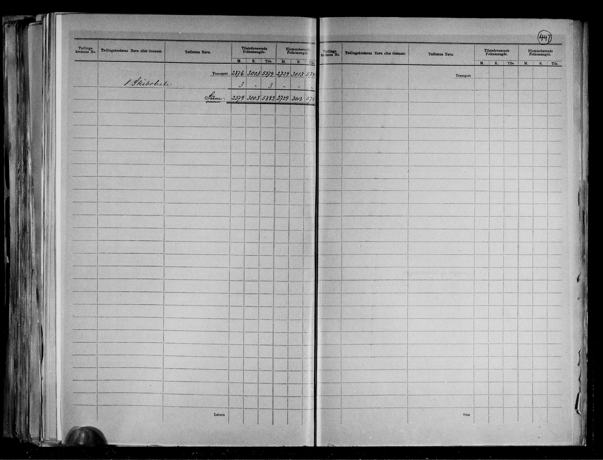 RA, 1891 census for 1106 Haugesund, 1891, p. 3