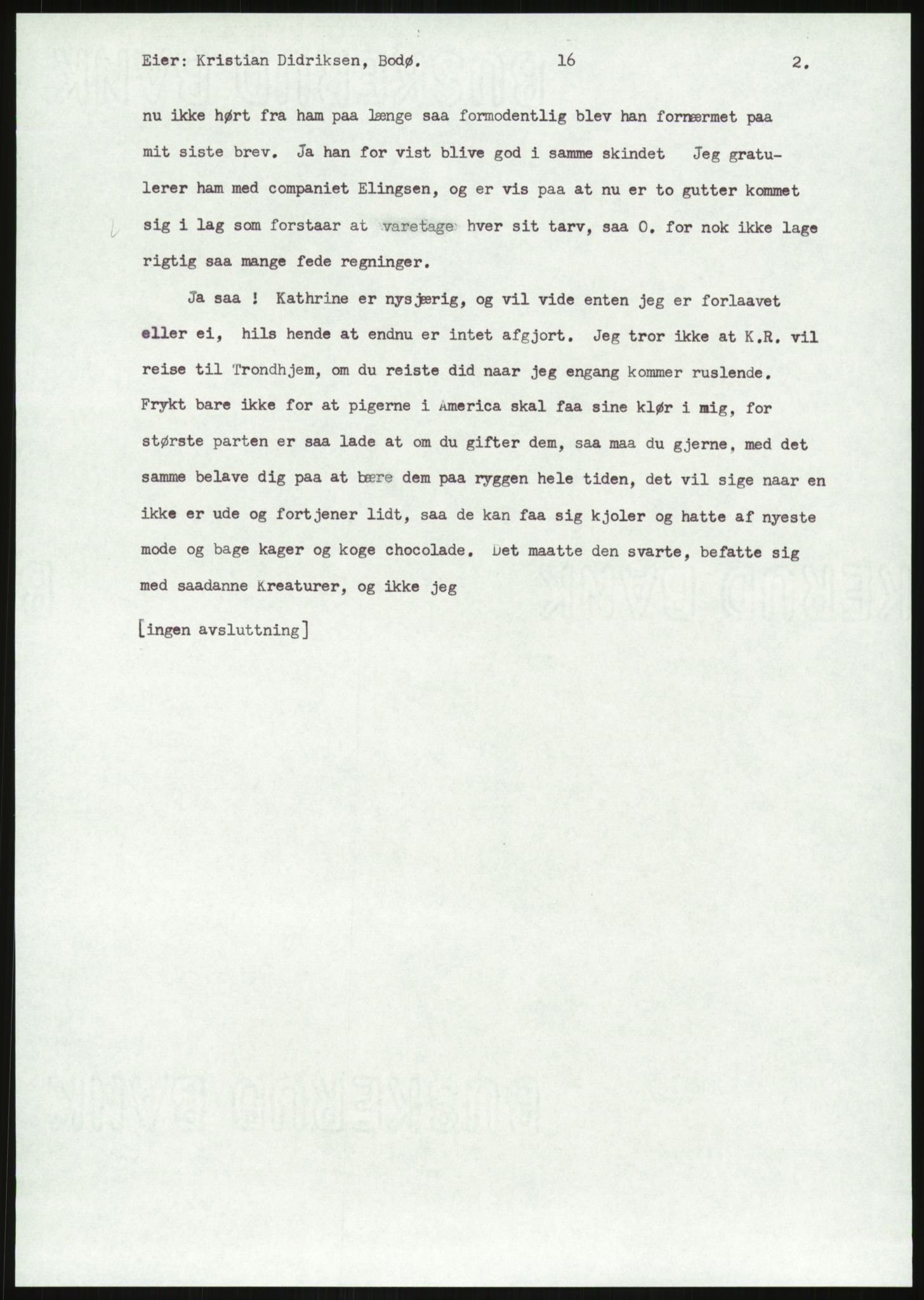 Samlinger til kildeutgivelse, Amerikabrevene, AV/RA-EA-4057/F/L0035: Innlån fra Nordland, 1838-1914, p. 113