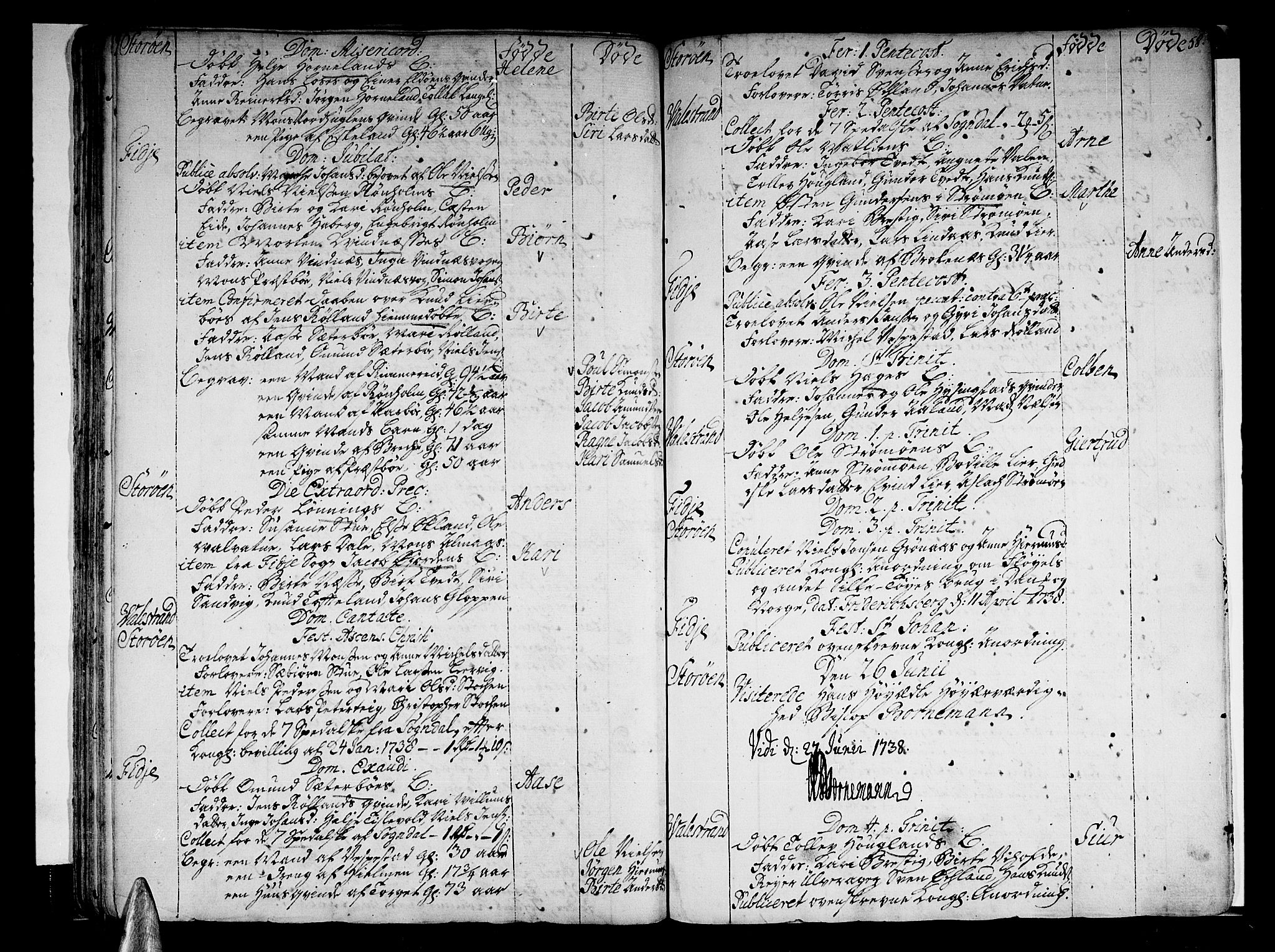 Stord sokneprestembete, AV/SAB-A-78201/H/Haa: Parish register (official) no. A 1, 1725-1744, p. 58