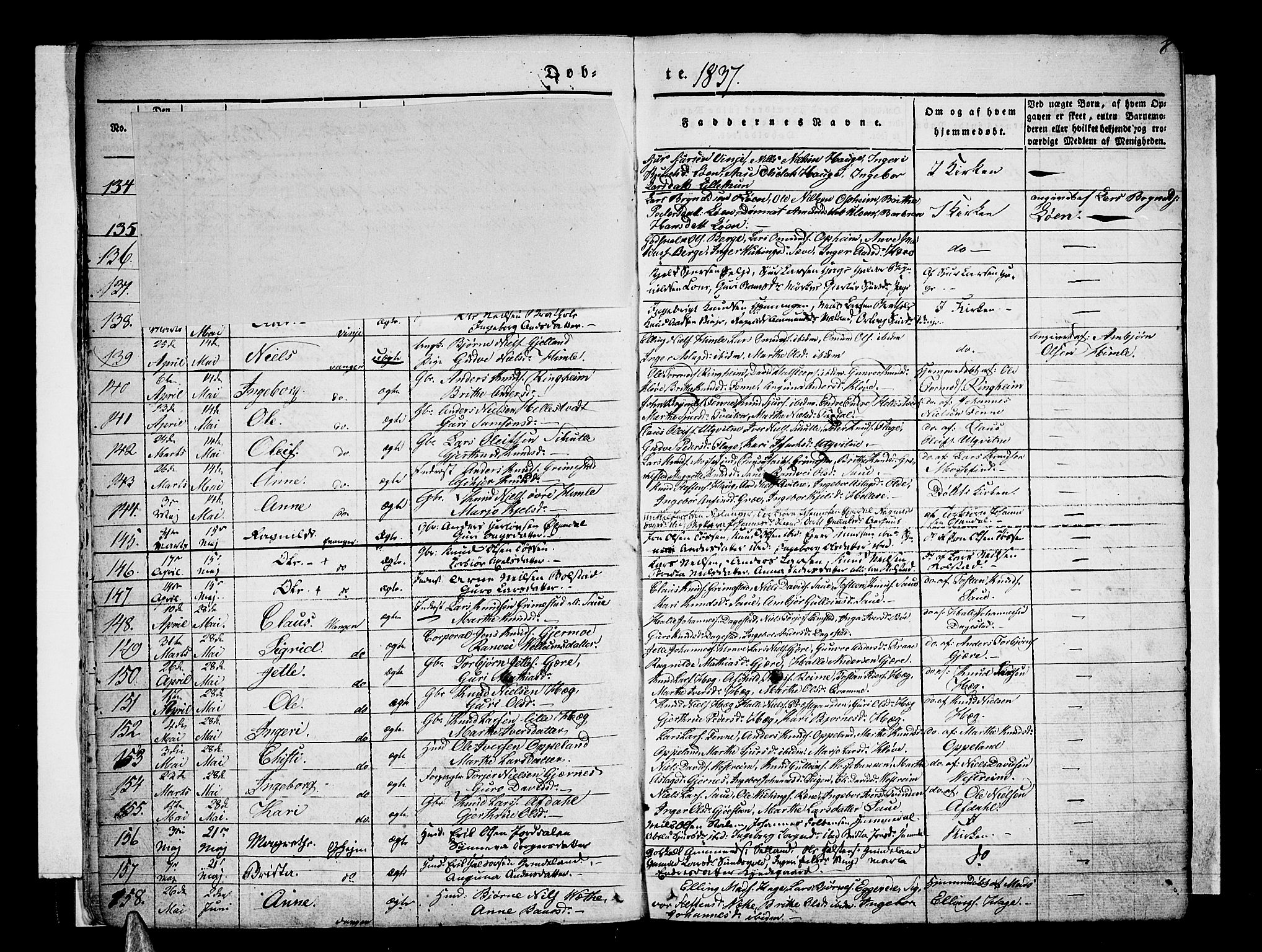 Voss sokneprestembete, SAB/A-79001/H/Haa: Parish register (official) no. A 13, 1836-1851, p. 8