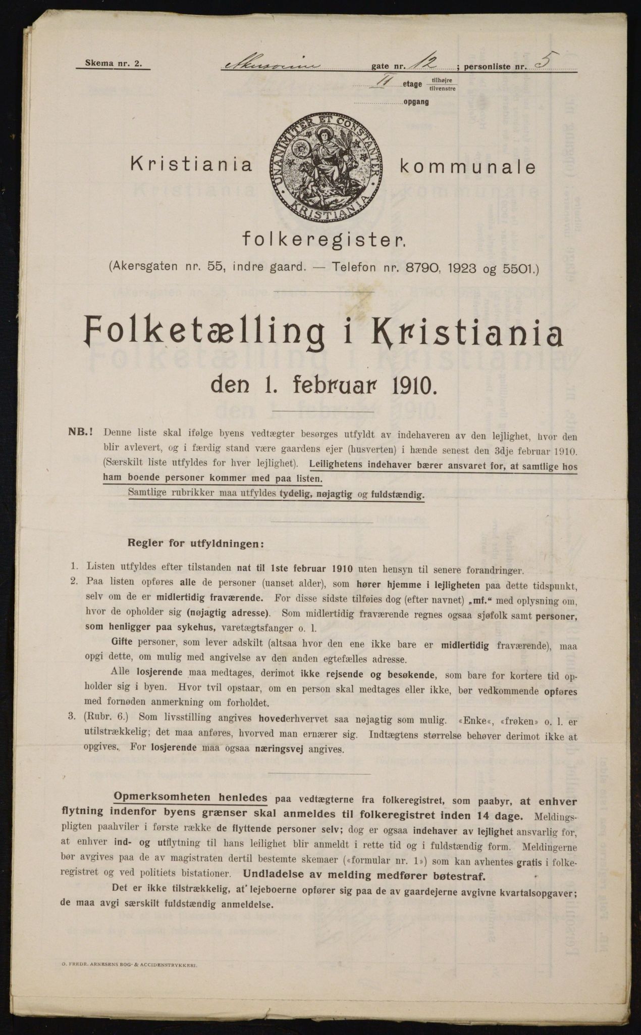 OBA, Municipal Census 1910 for Kristiania, 1910, p. 777