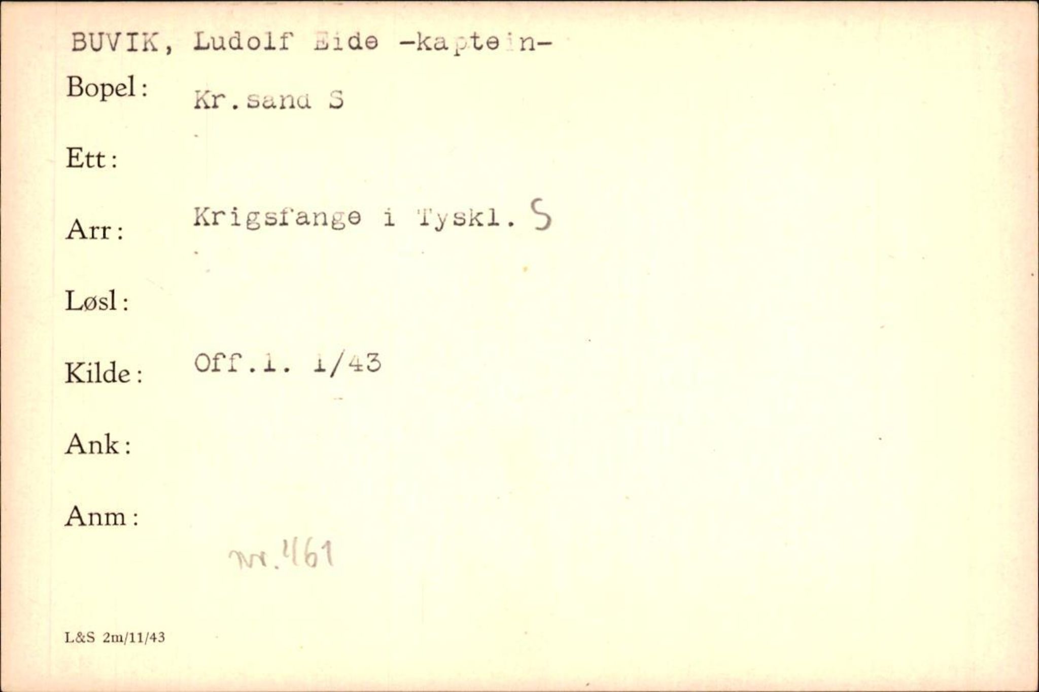 Forsvaret, Forsvarets krigshistoriske avdeling, AV/RA-RAFA-2017/Y/Yf/L0200: II-C-11-2102  -  Norske krigsfanger i Tyskland, 1940-1945, p. 161