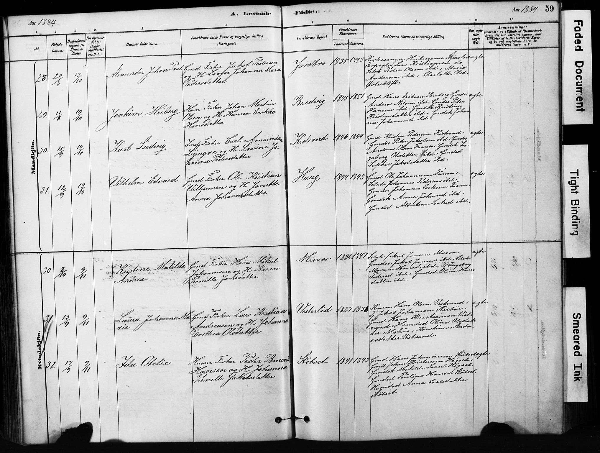 Ministerialprotokoller, klokkerbøker og fødselsregistre - Nordland, SAT/A-1459/852/L0754: Parish register (copy) no. 852C05, 1878-1894, p. 59