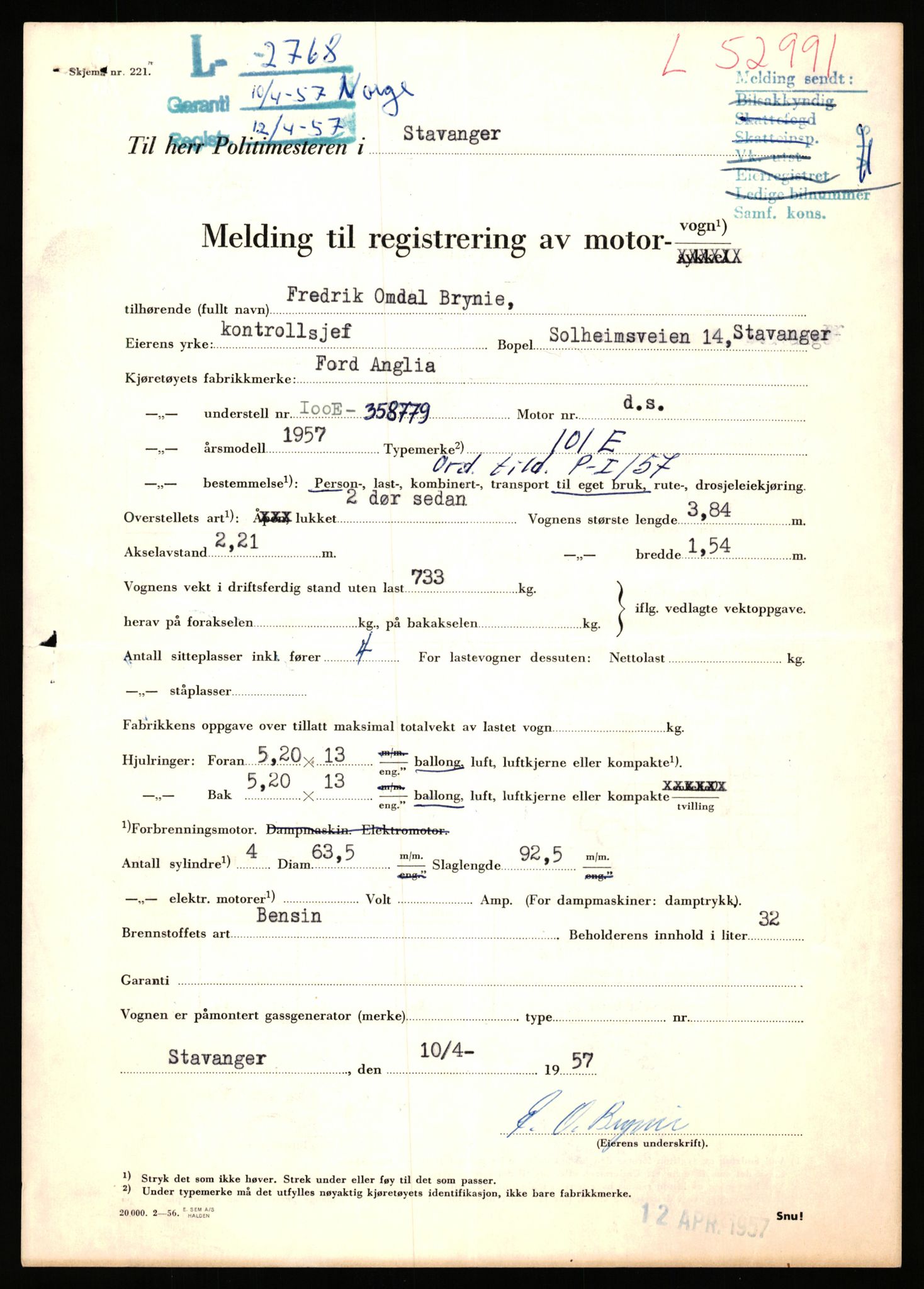 Stavanger trafikkstasjon, AV/SAST-A-101942/0/F/L0053: L-52900 - L-54199, 1930-1971, p. 257