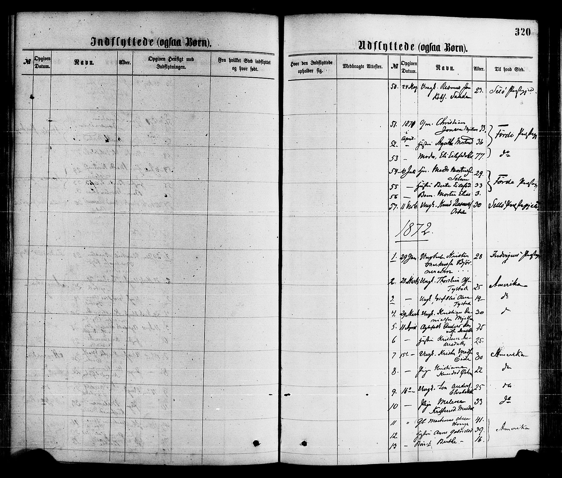 Gloppen sokneprestembete, AV/SAB-A-80101/H/Haa/Haaa/L0010: Parish register (official) no. A 10, 1871-1884, p. 320