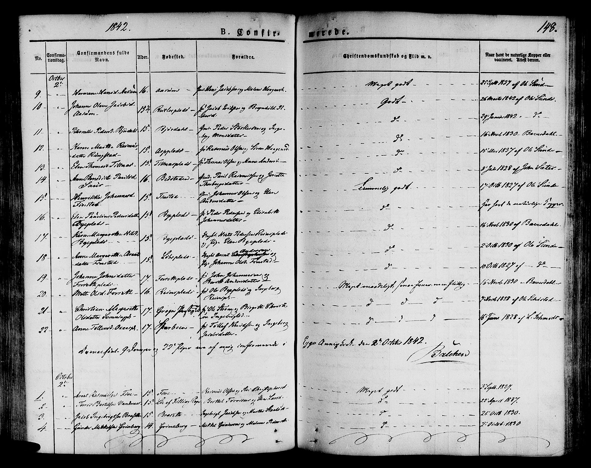 Ministerialprotokoller, klokkerbøker og fødselsregistre - Nord-Trøndelag, SAT/A-1458/746/L0445: Parish register (official) no. 746A04, 1826-1846, p. 148