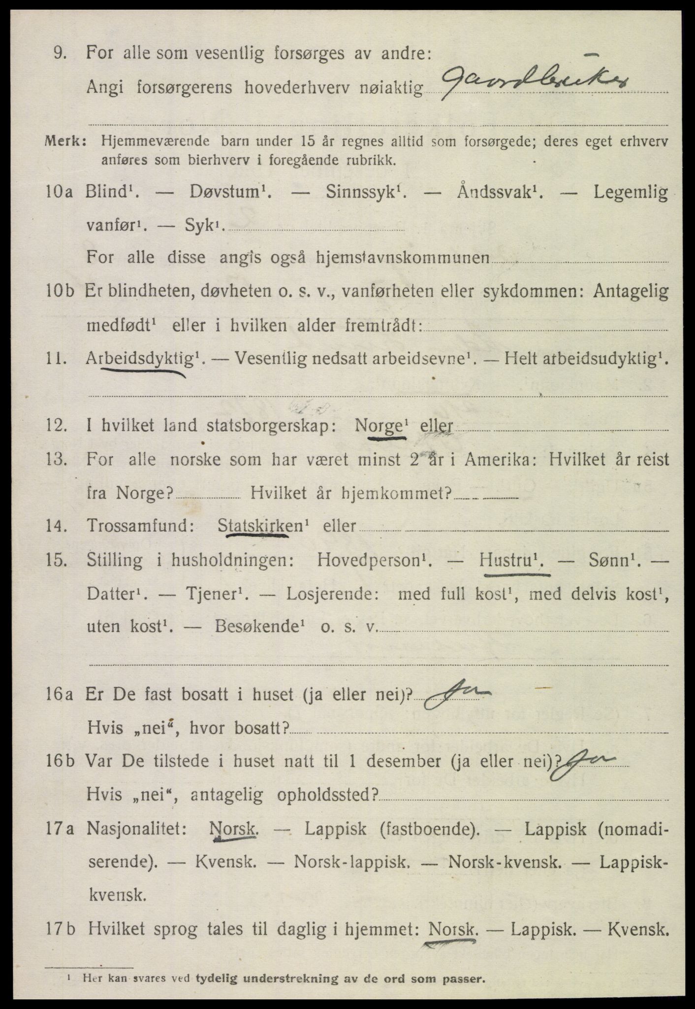 SAT, 1920 census for Otterøy, 1920, p. 3290