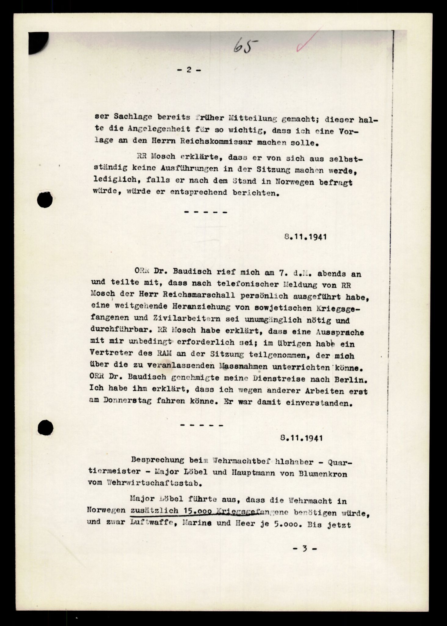 Forsvarets Overkommando. 2 kontor. Arkiv 11.4. Spredte tyske arkivsaker, AV/RA-RAFA-7031/D/Dar/Darb/L0011: Reichskommissariat - Hauptabteilung Volkswirtschaft, 1941-1944, p. 4