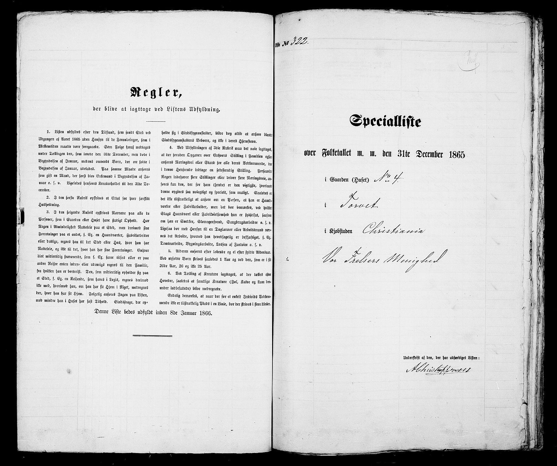 RA, 1865 census for Kristiania, 1865, p. 896