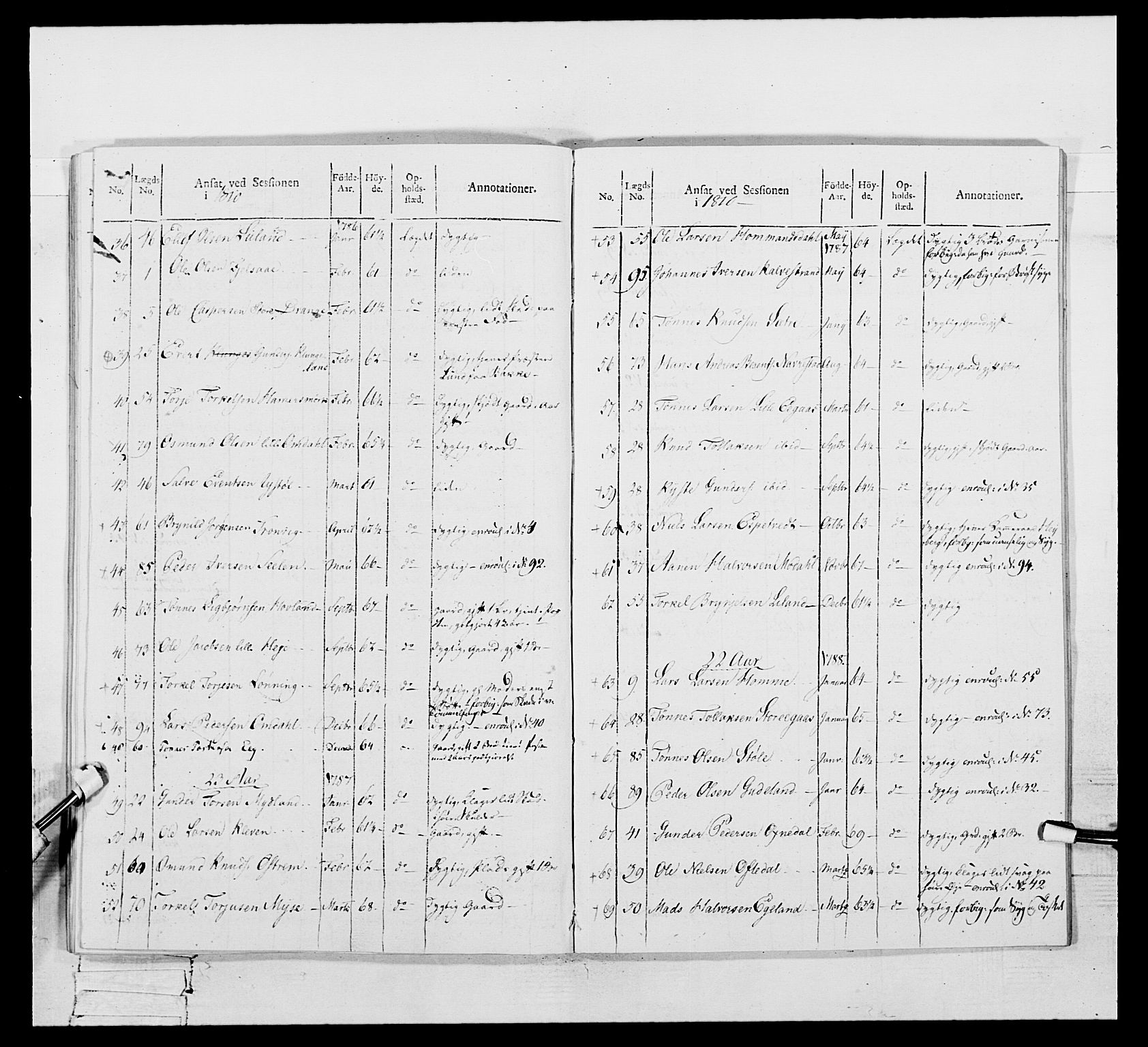 Generalitets- og kommissariatskollegiet, Det kongelige norske kommissariatskollegium, AV/RA-EA-5420/E/Eh/L0111: Vesterlenske nasjonale infanteriregiment, 1810, p. 479