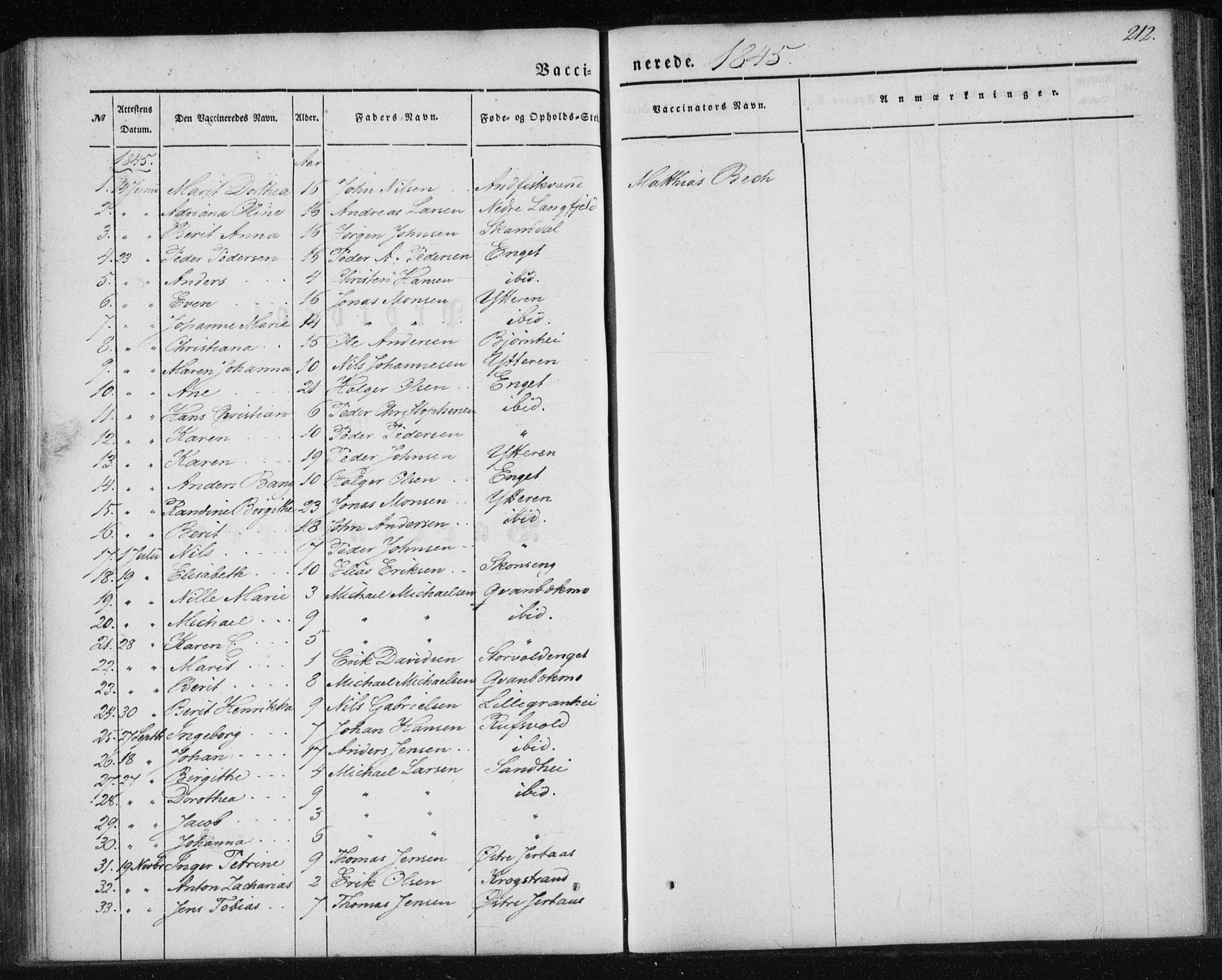 Ministerialprotokoller, klokkerbøker og fødselsregistre - Nordland, AV/SAT-A-1459/827/L0391: Parish register (official) no. 827A03, 1842-1852, p. 212